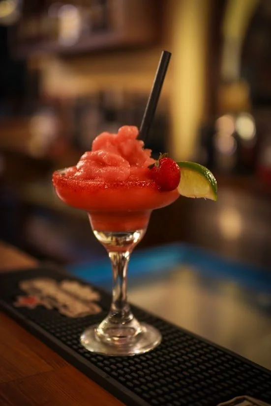Frozen strawberry margarita
