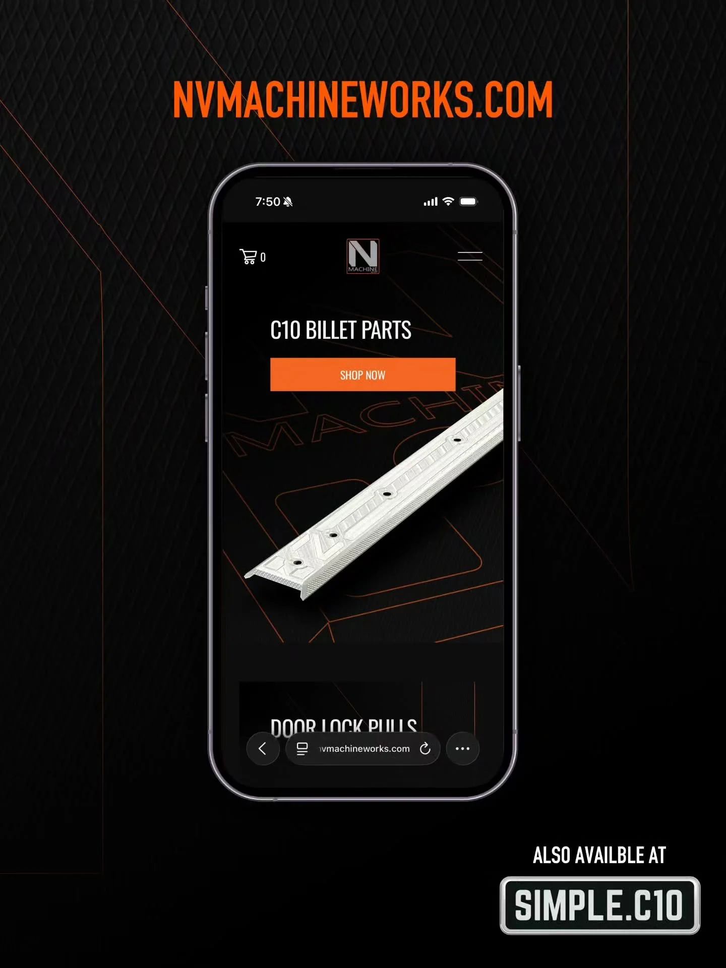 📢📢 **ANNOUNCEMENT **📢📢

WEBSITE IS LIVE! Head on over to www.nvmachineworks.com to order your much anticipated Door Lock Pulls. **You can also head over to @simple.c10 and order our product there**

#c10
#billet 
#gmc 
#chevy