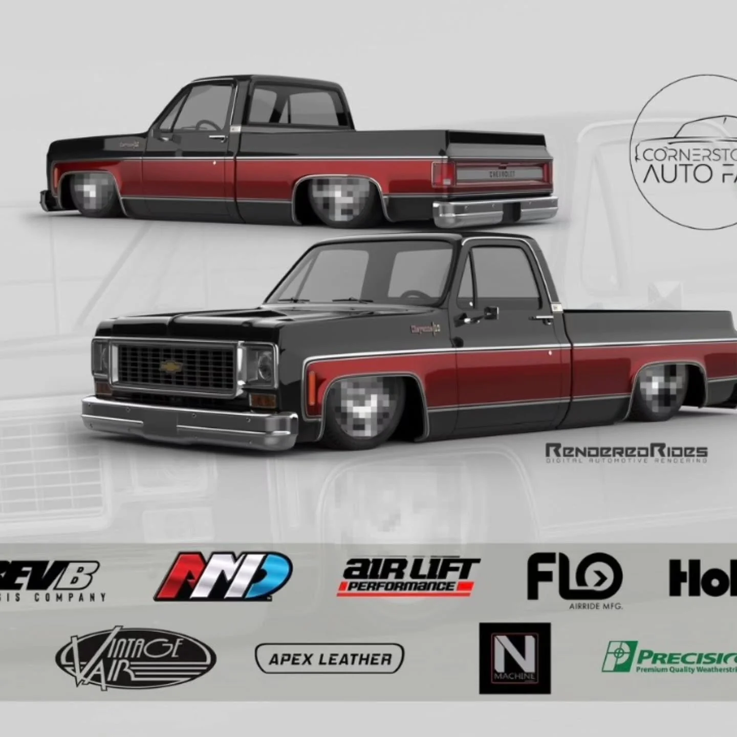 📢Our friend @canadian_c10_guy along with @cornerstoneautofab and his great team of sponsors are back at it with this new build! We are excited to be on board again with this build. Keep your eyes out for what Donny has in store for this one! Very ex