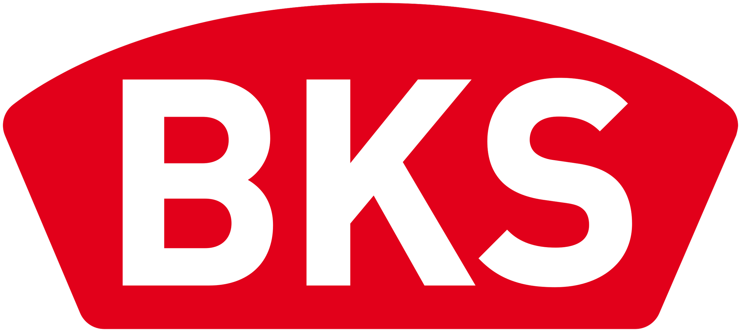 Das Logo der BKS Bank, bestehend aus roten, geometrischen Formen und weißen Buchstaben.