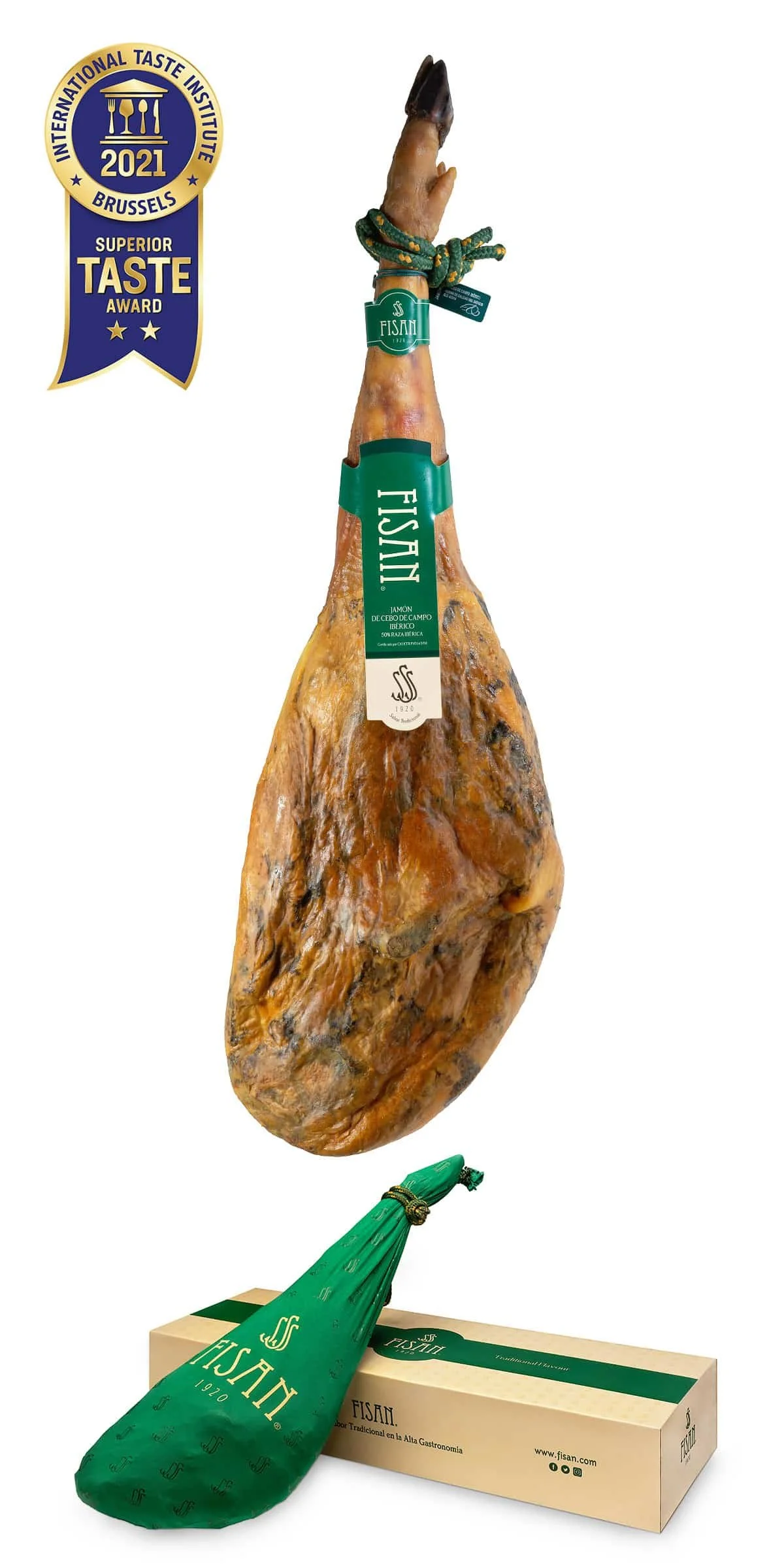 Jamón Ibérico 50% de Bellota – Etiqueta Verde – 8 kg promedio