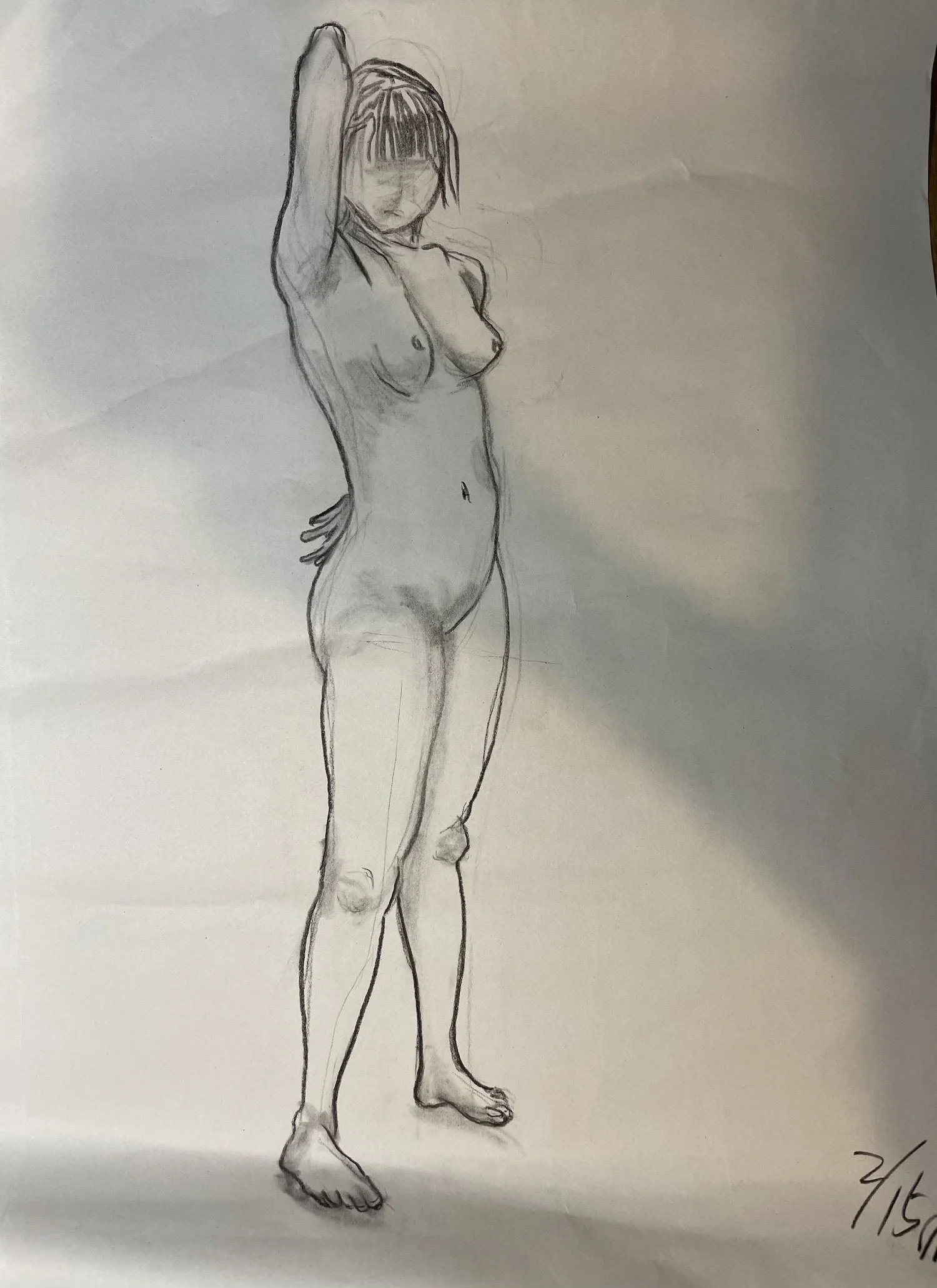 ヌードデッサン　ドローイング