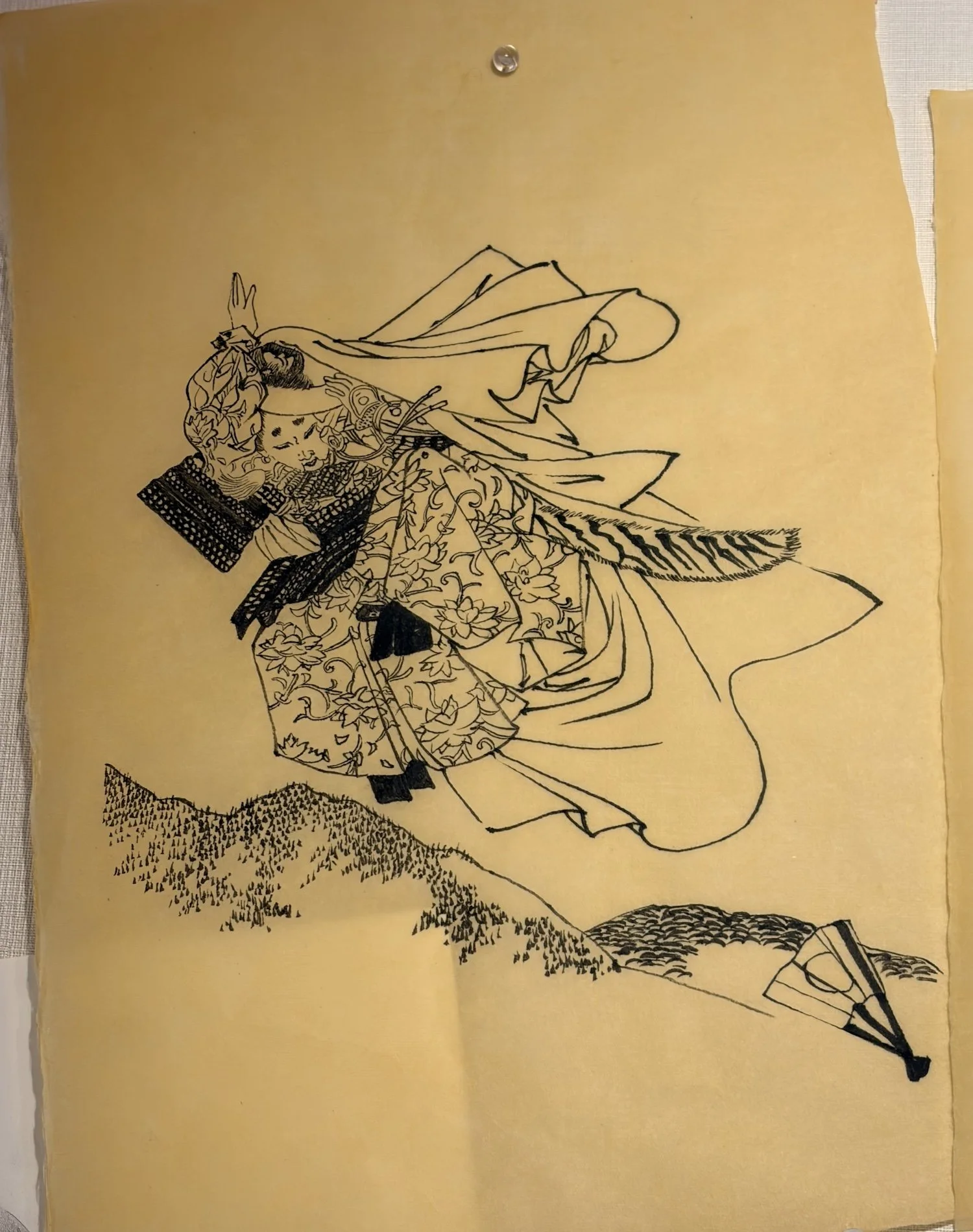 筆線画き模写_ 月岡芳年より