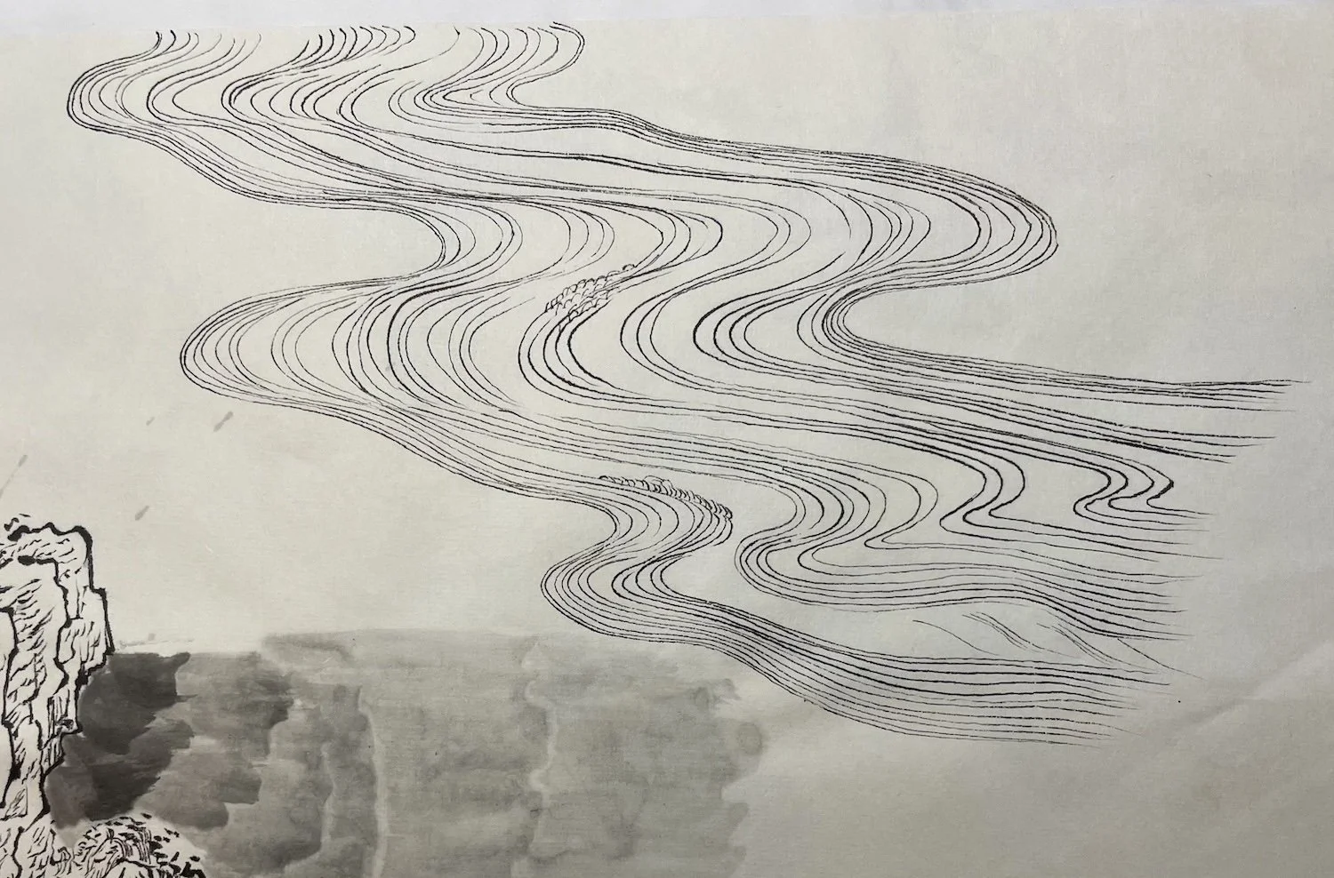 筆線画き模写_酒井抱一『夏秋草図屏風』より