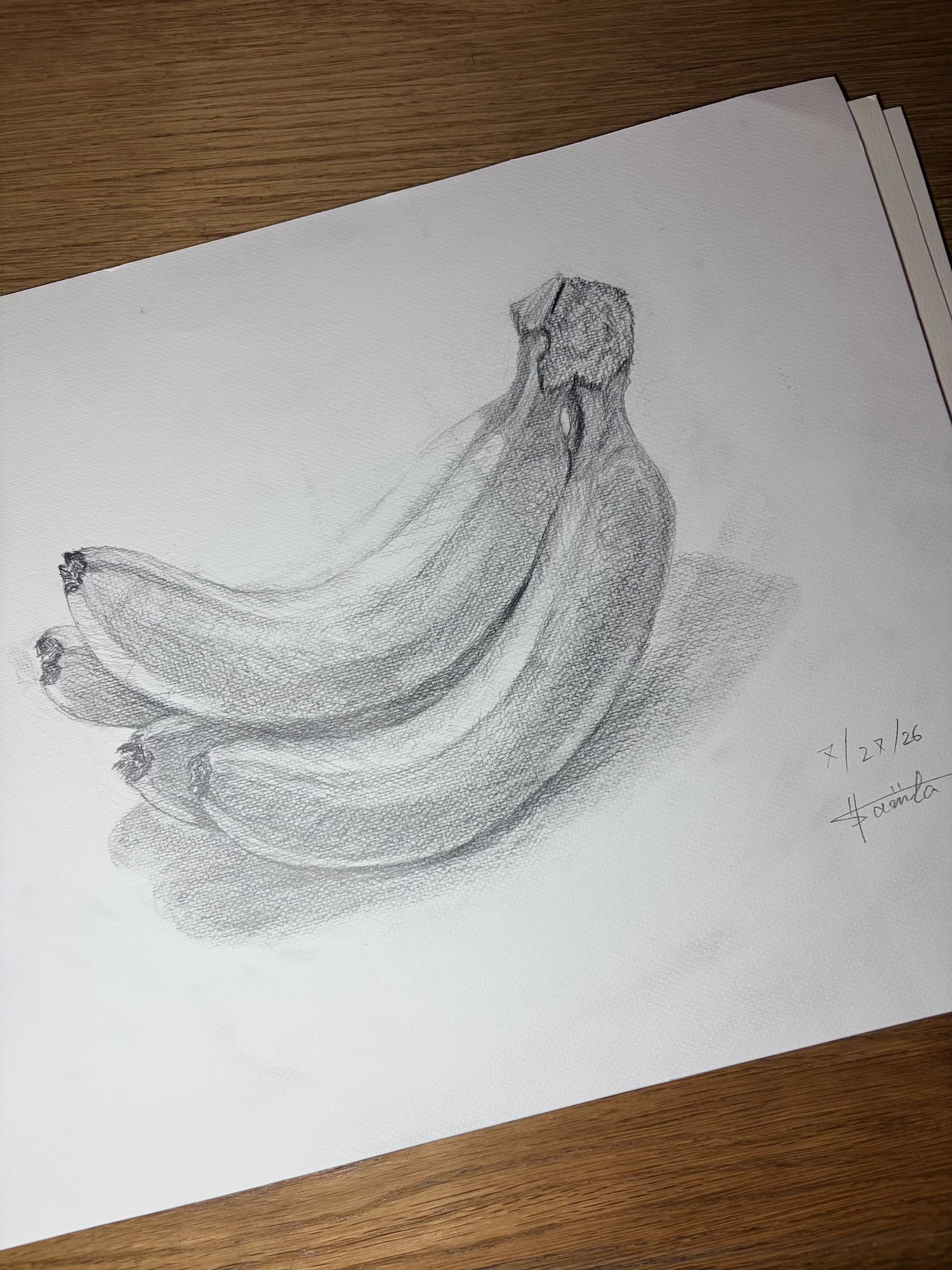 Banana_Still Life_Drawing