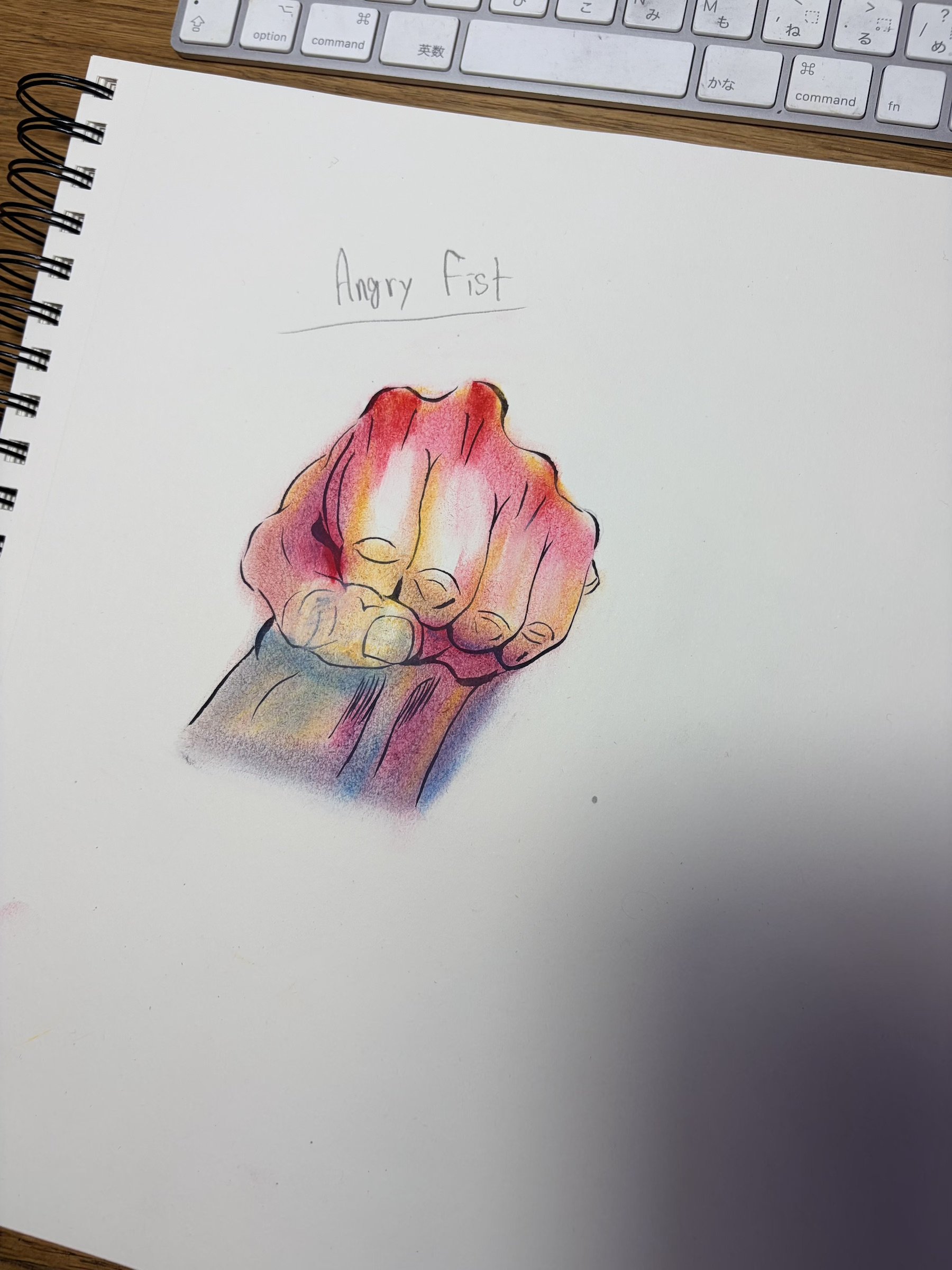 Angry_Hand Drawing