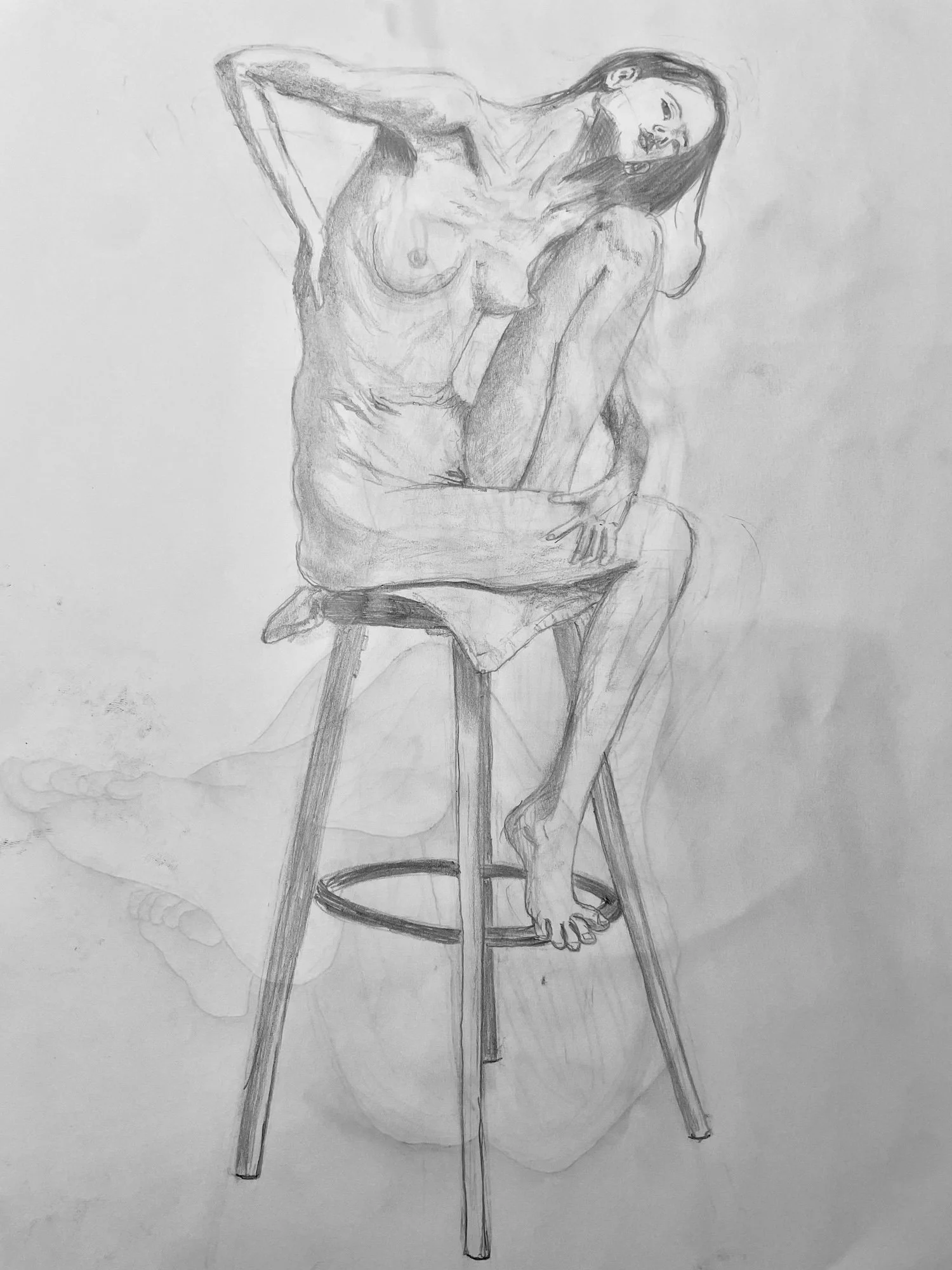 ヌードデッサン　ドローイング