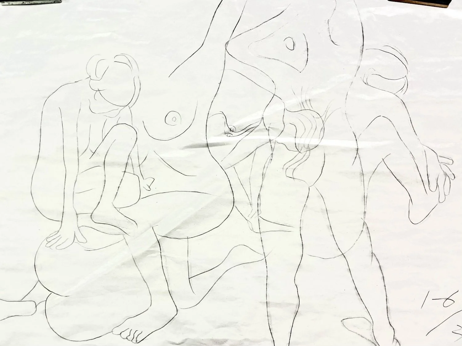 ヌードデッサン　ドローイング