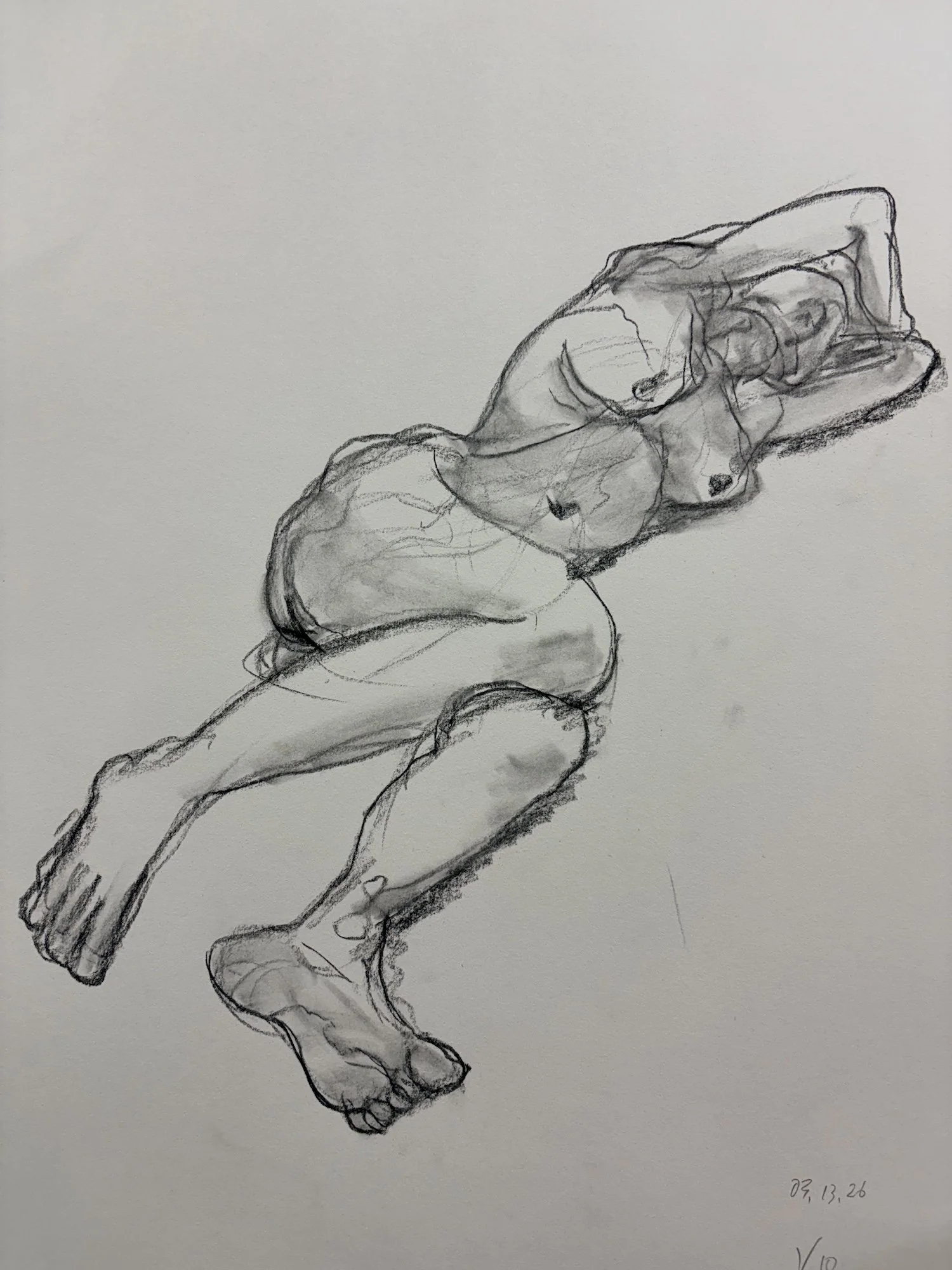 ヌードデッサン　ドローイング