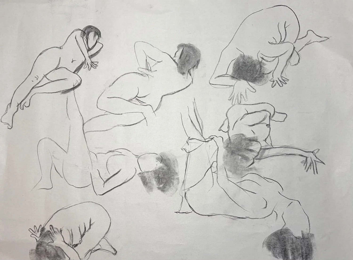 ヌードデッサン　ドローイング