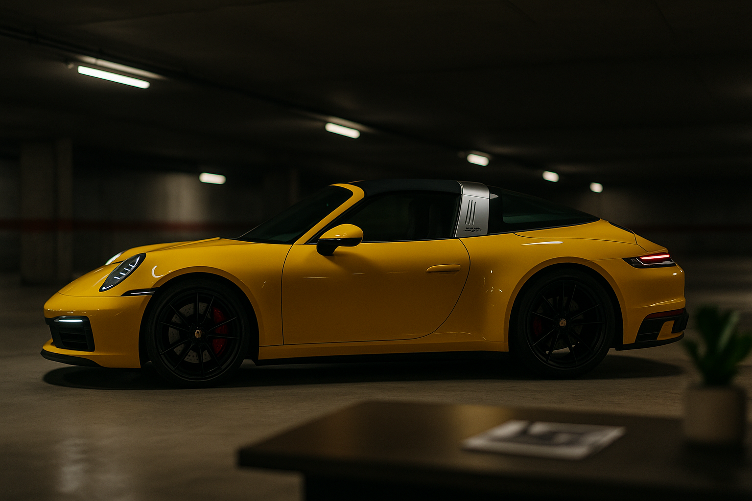 Ikonični žuti Porsche — vrhunski sportski automobil visokih performansi, simbol luksuza, preciznog inženjeringa i ekskluzivnog automobilskog načina života.