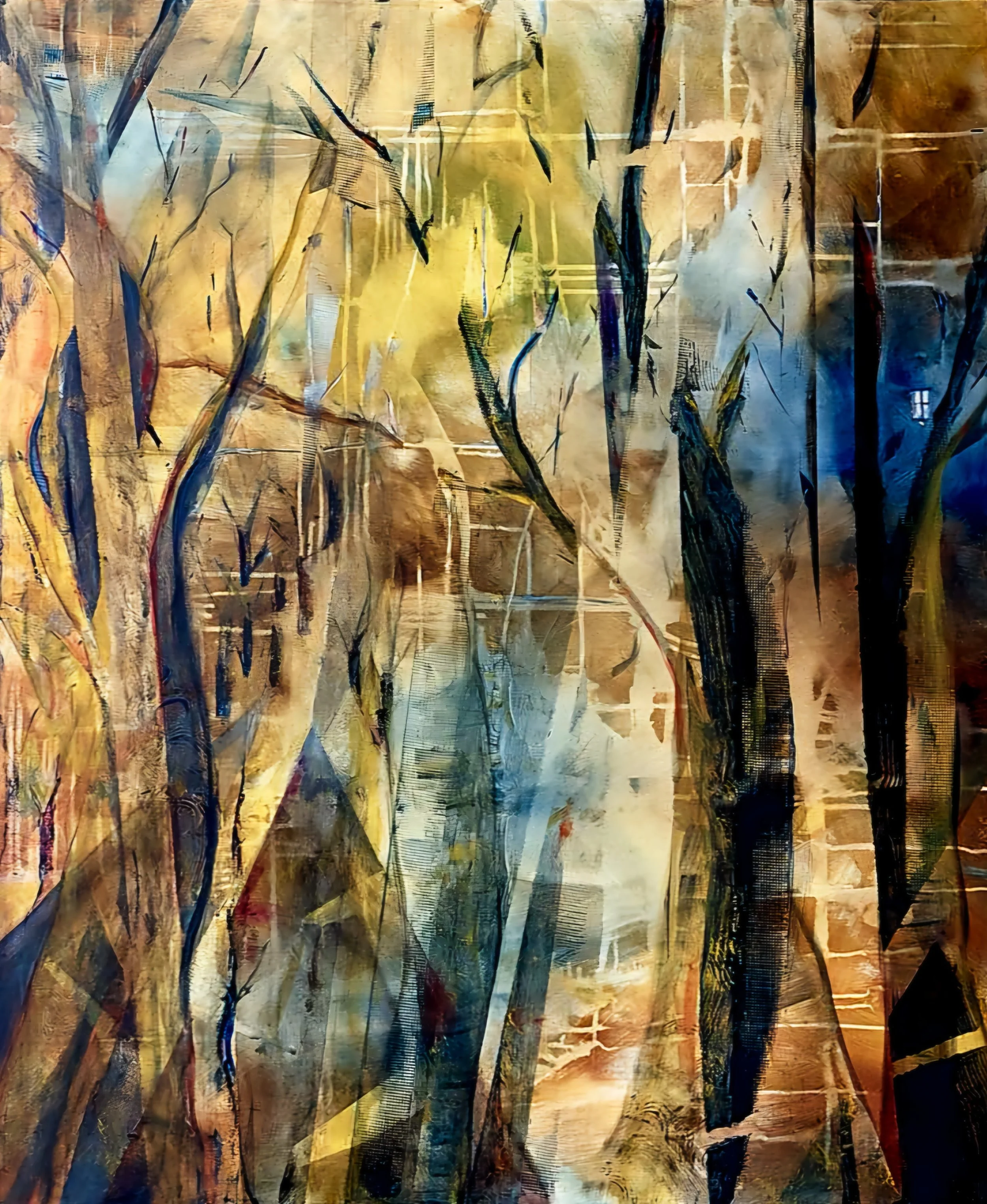 Powroty, 
Acrylic on canvas, 120 x 100 cm