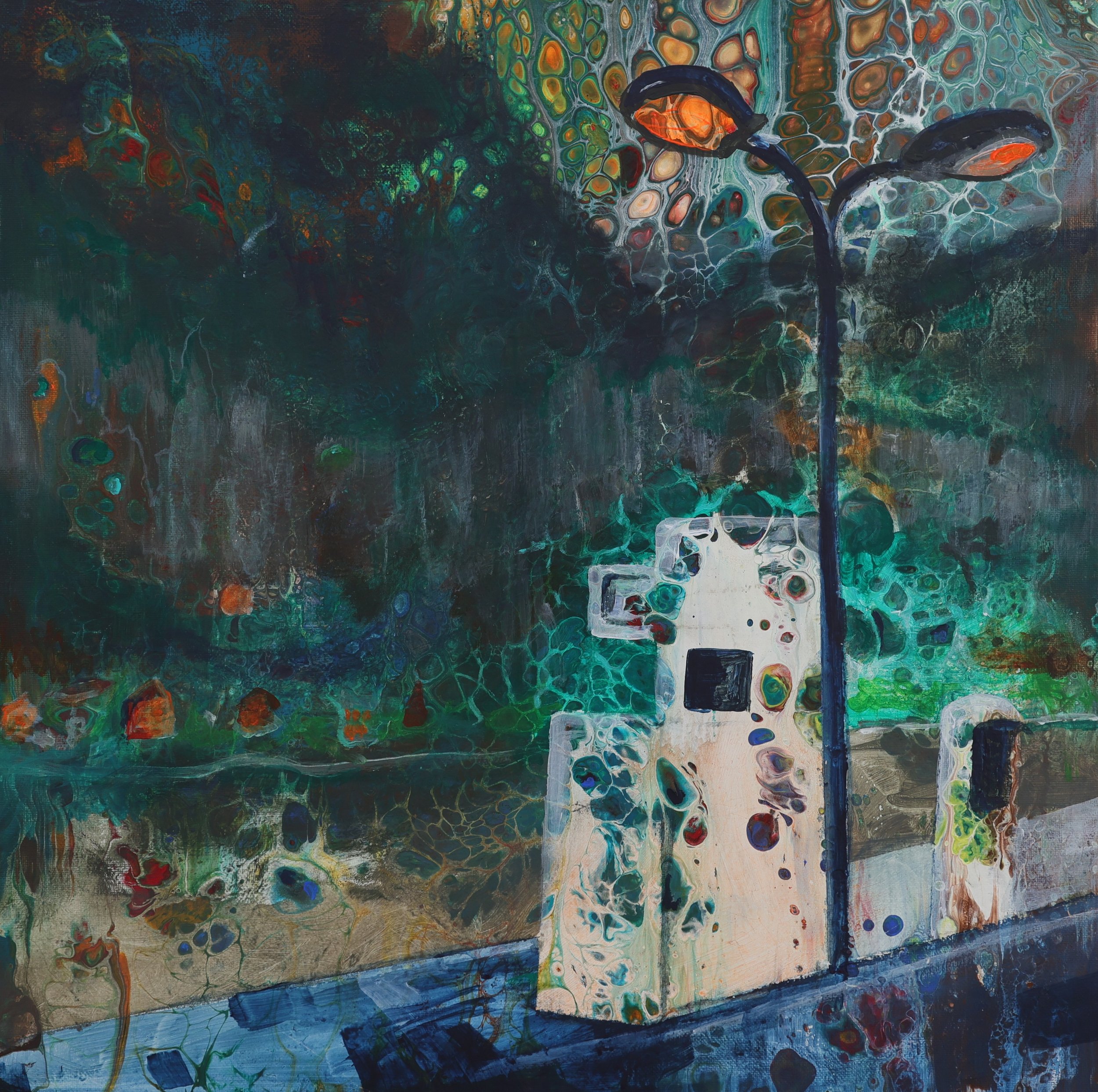 Residual Function,
Acrylic on canvas, 50 x 50 cm