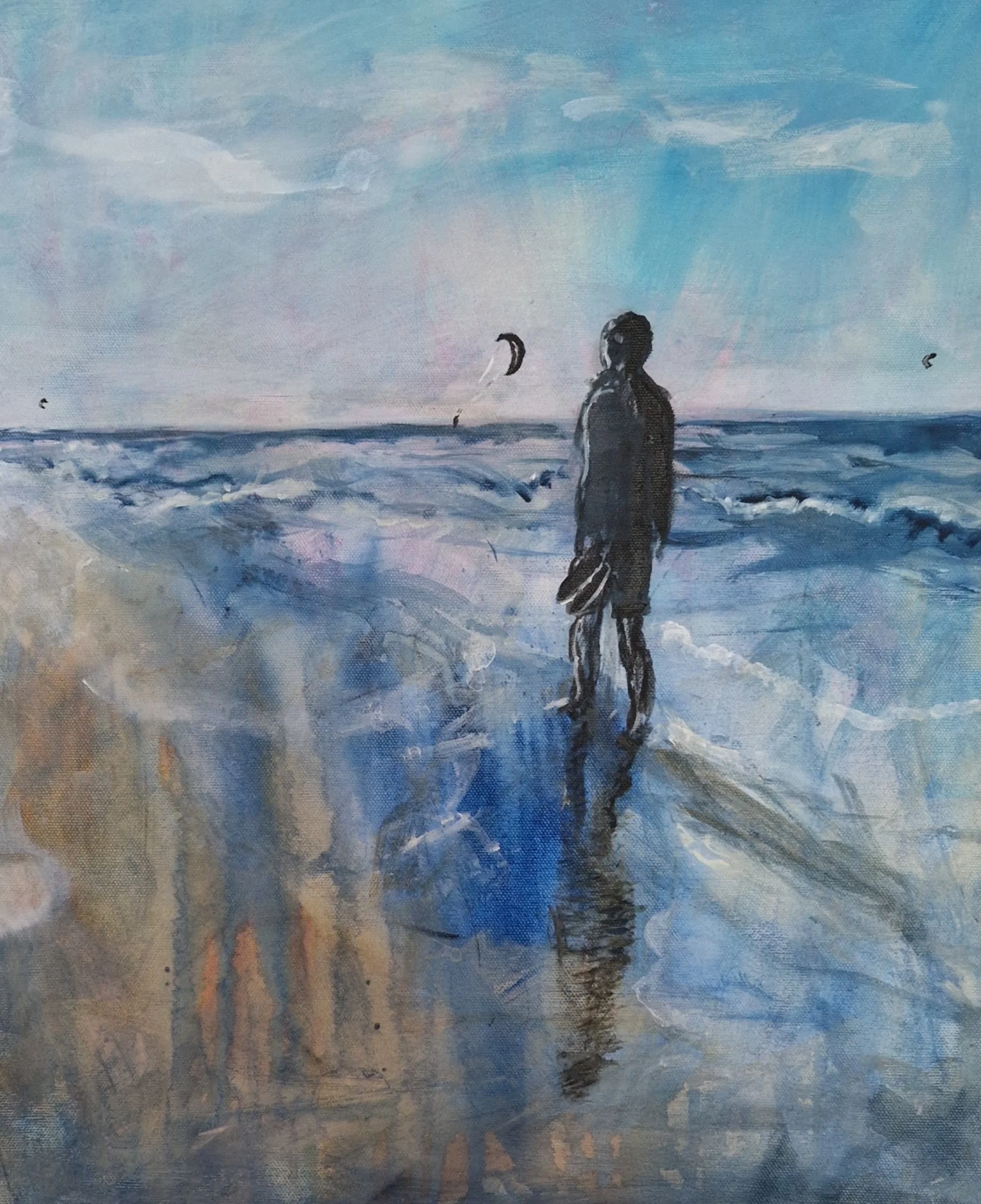 Him I, 
Acrylic on canvas, 50 x 40 cm