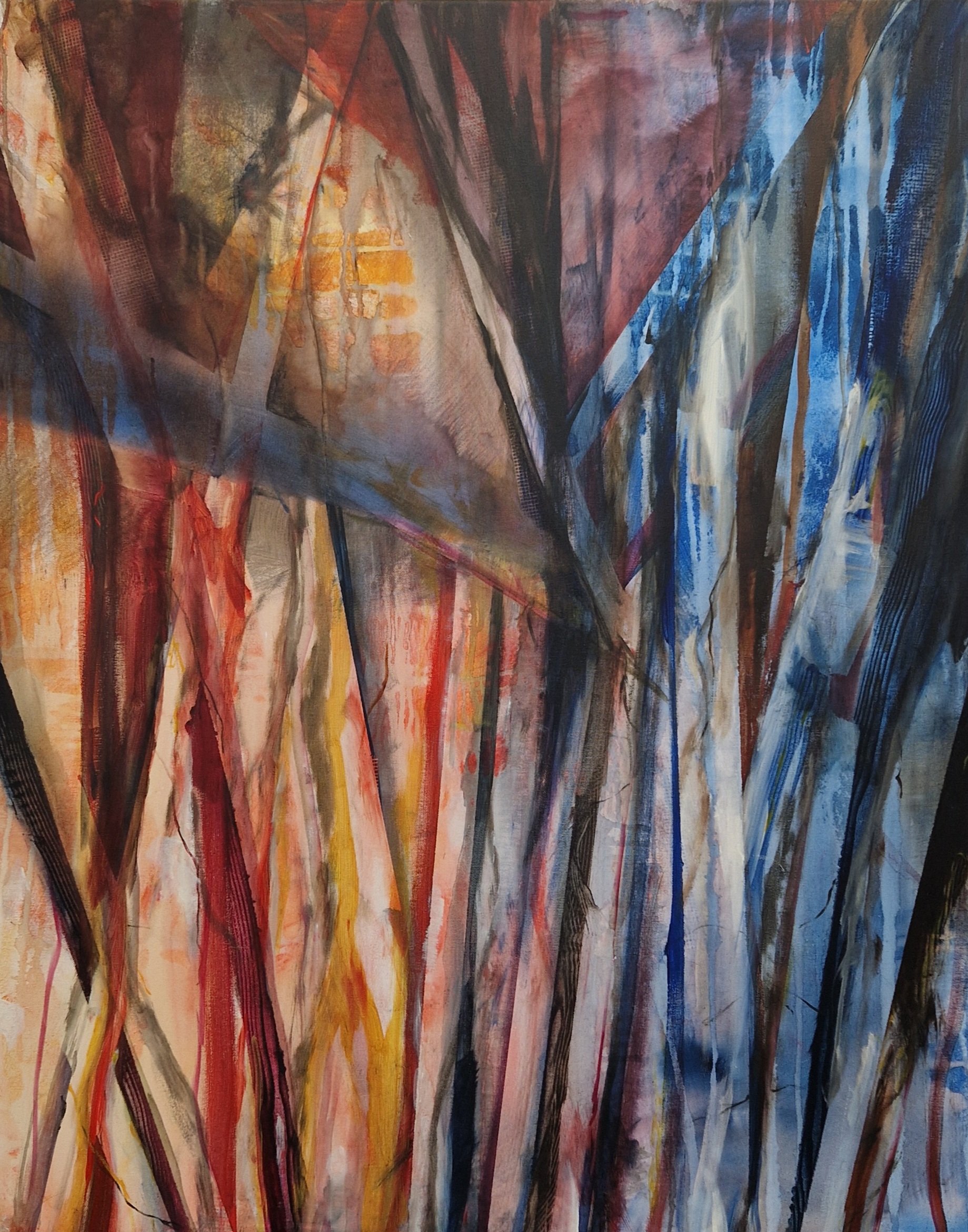 Tension, 
Acrylic on canvas, 100 x 80 cm