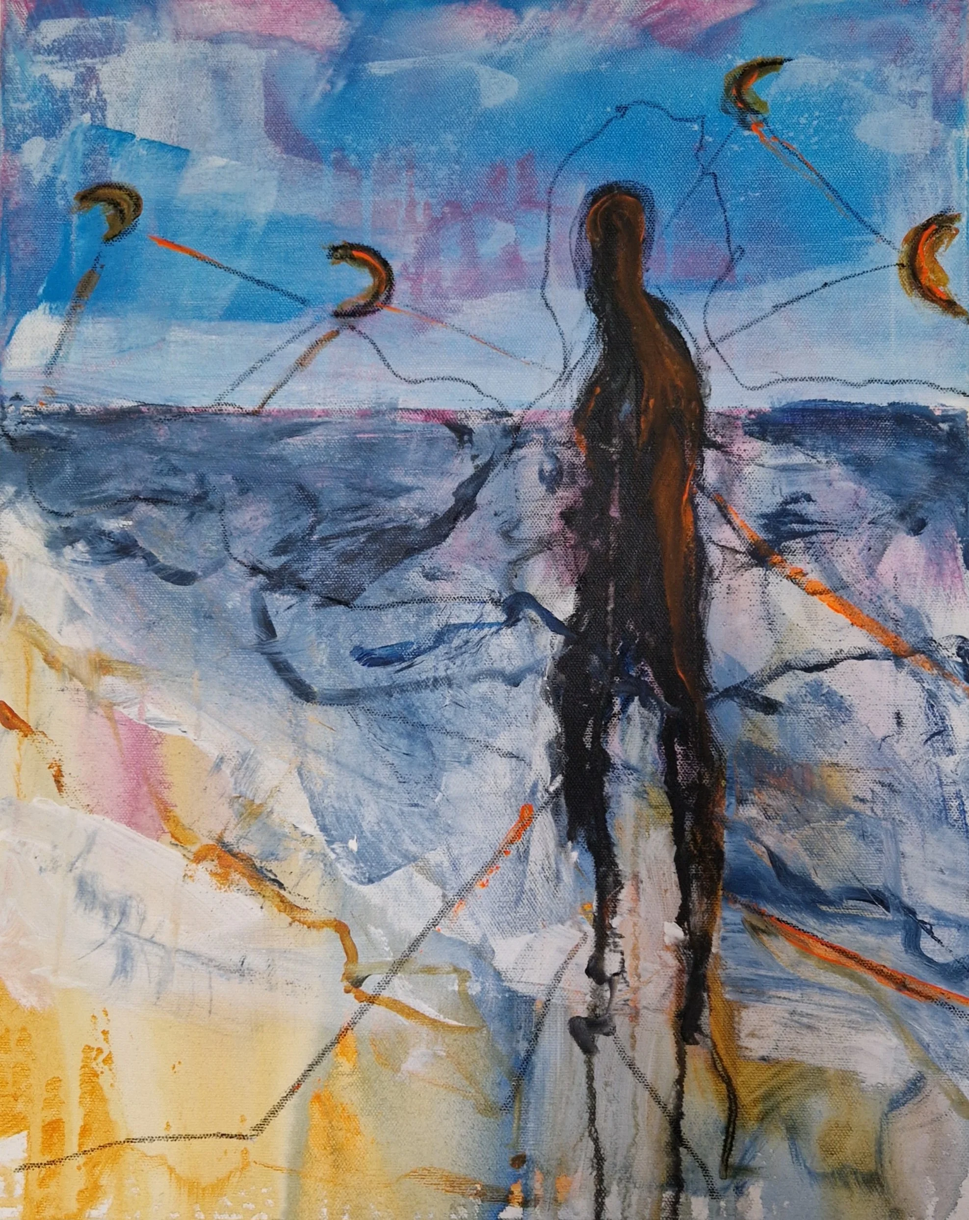 Him III, 
Acrylic on canvas, 50 x 40 cm