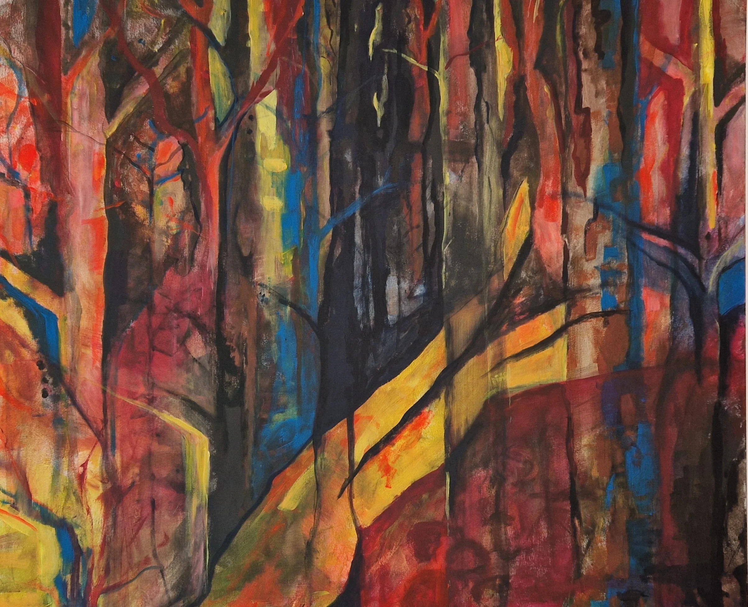 Whispering, 
Acrylic on canvas, 100 x 120 cm