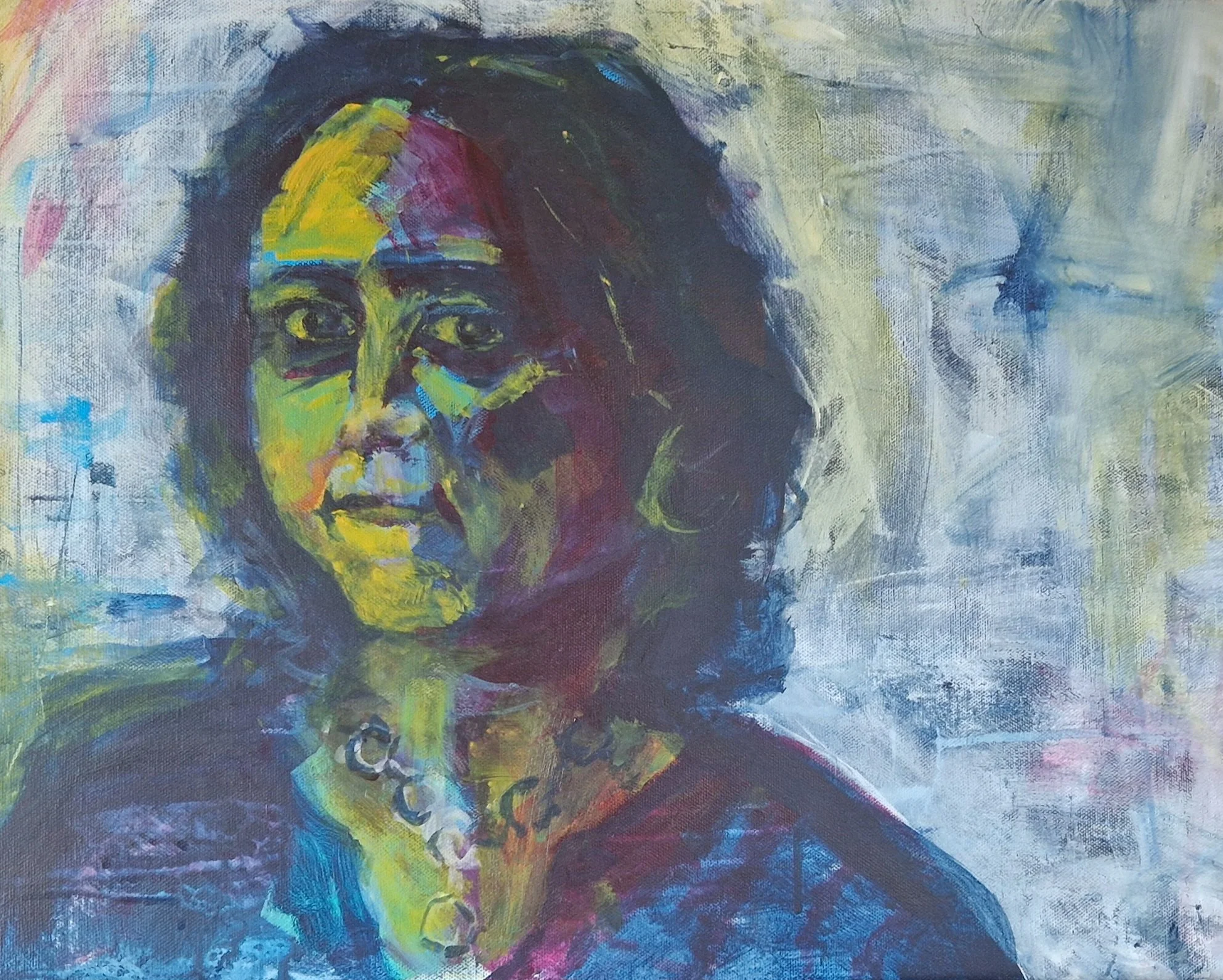 Dark Light, 
Acrylic on canvas, 40 x 50 cm