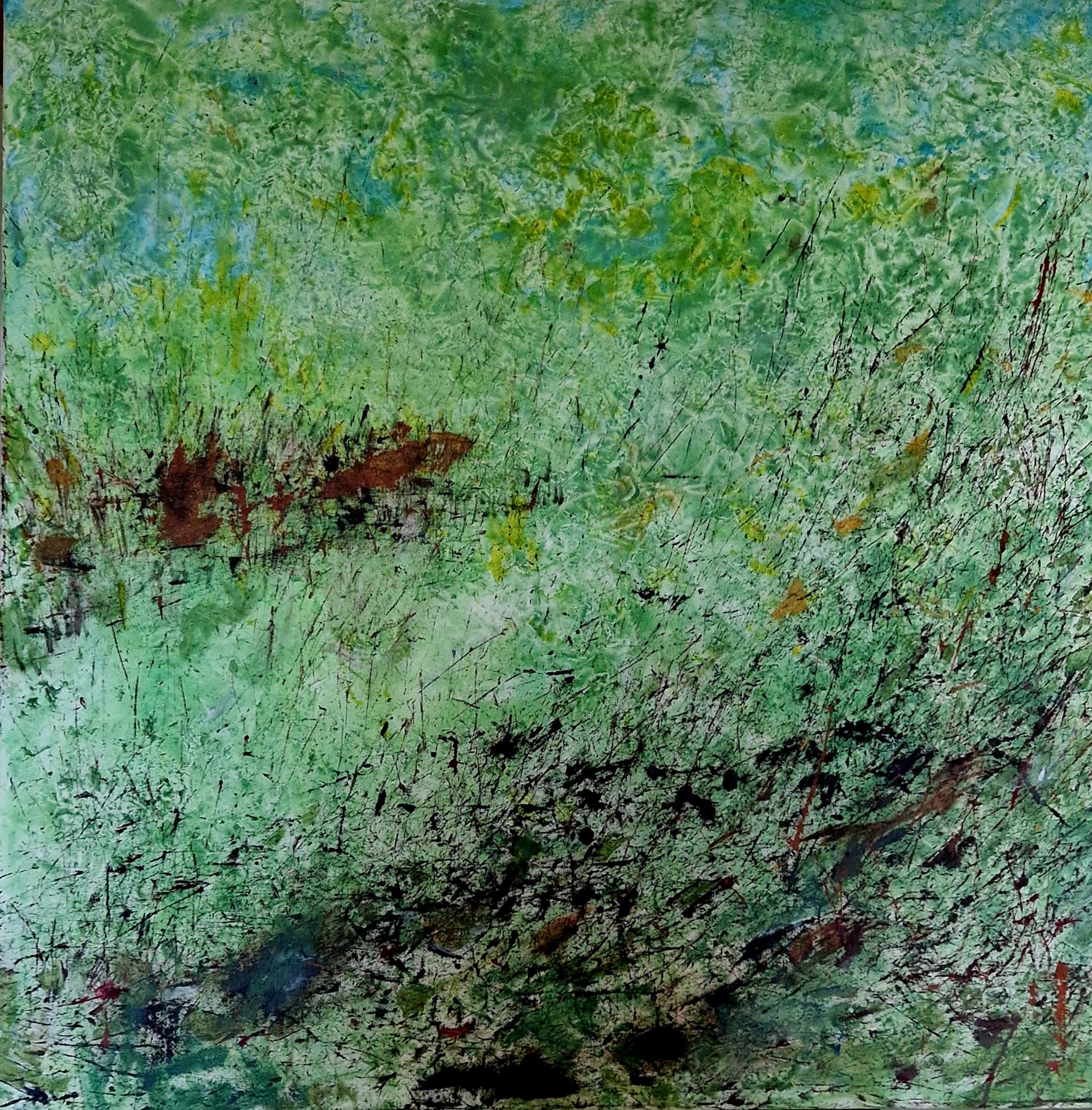 Way, 
Acrylic on canvas, 100 x 100 cm