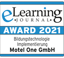 E-Learning-Auszeichnung 2021 für Motel One GmbH, Bildungs technologische Implementierung