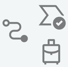 Grafik mit Symbolen: eine Schlange, eine Sigma-Checkmark-Ikone, eine Aktentasche.