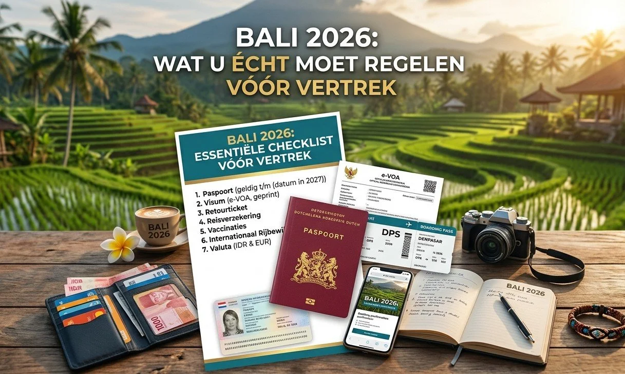 Bali 2026: Wat u moet regelen voor vertrek