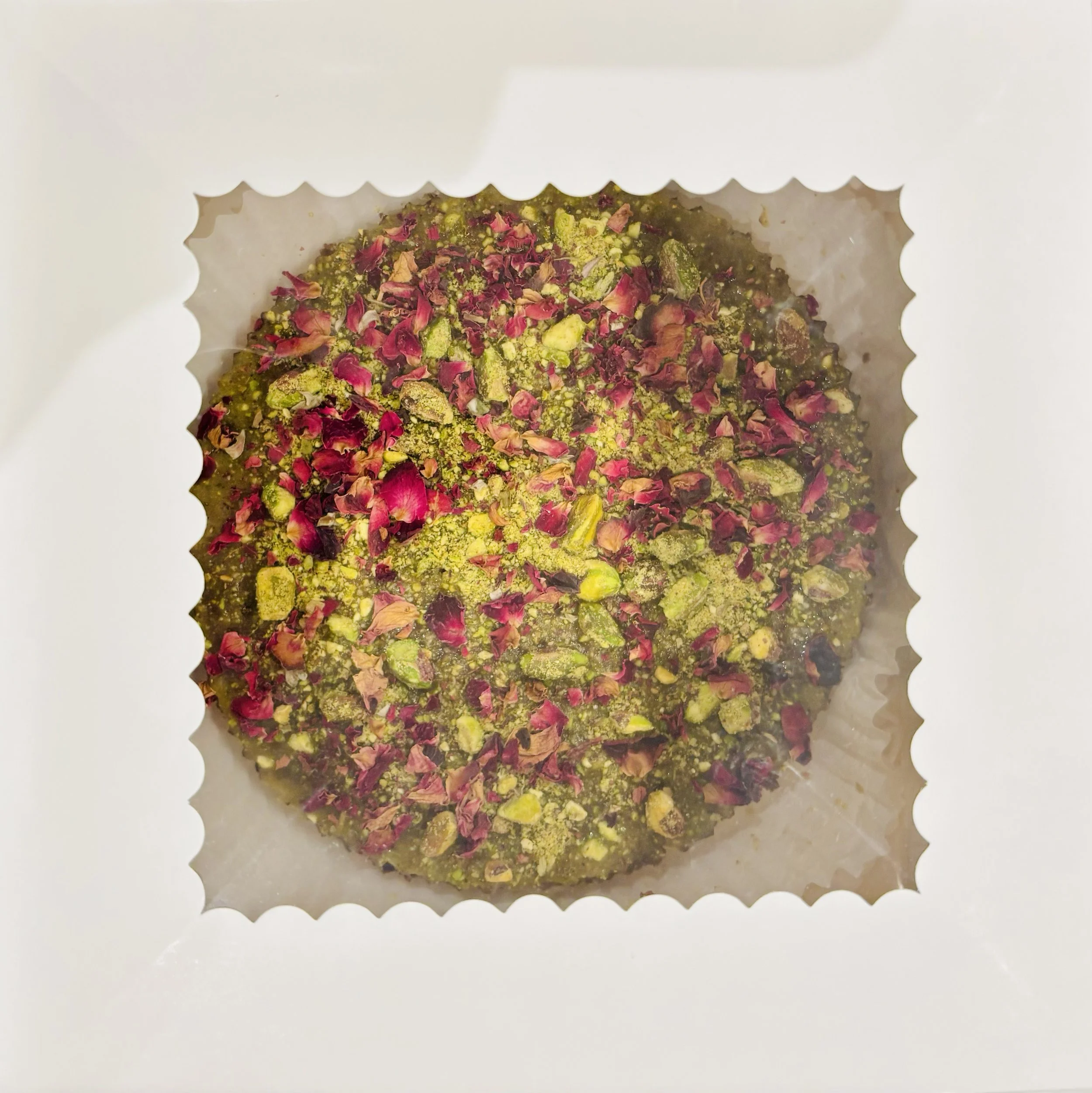 Gluten Free Pistachio & Rose Water Cake
