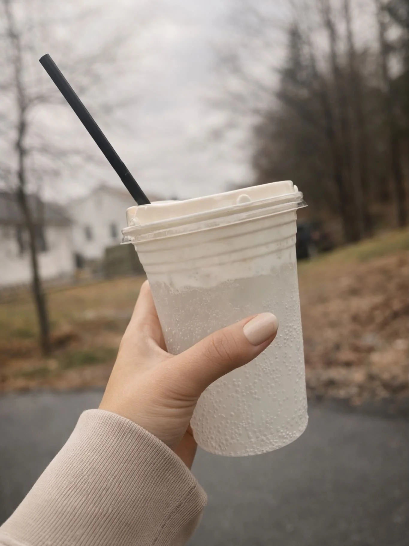 today&rsquo;s dirty alani matching the colorless kind of day ☁️ lime slush + toasted coconut cold foam&hellip;