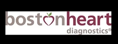 Boston Heart Diagnostics logo with stylized heart and leaf design.