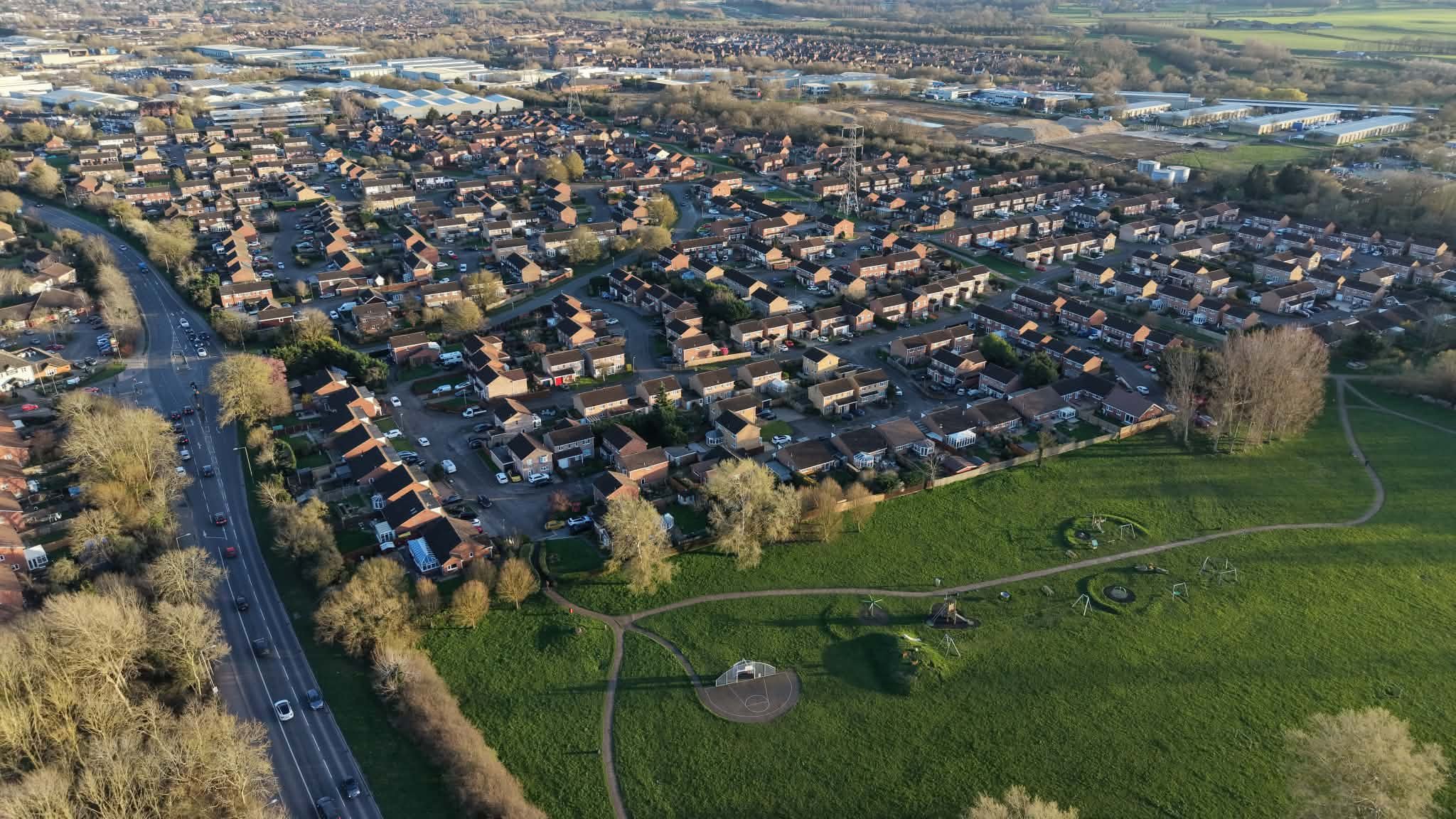 Taken in 2025 
Aerial imagery of the estate and areas 
Photo Credit: Richard Crouch DronePix drone.pix@yahoo.com