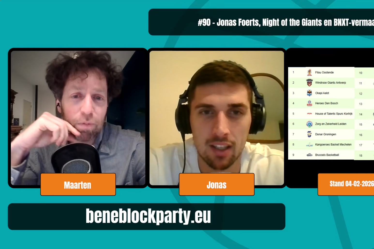 #90 - Jonas Foerts, Night of the Giants en BNXT vermaak