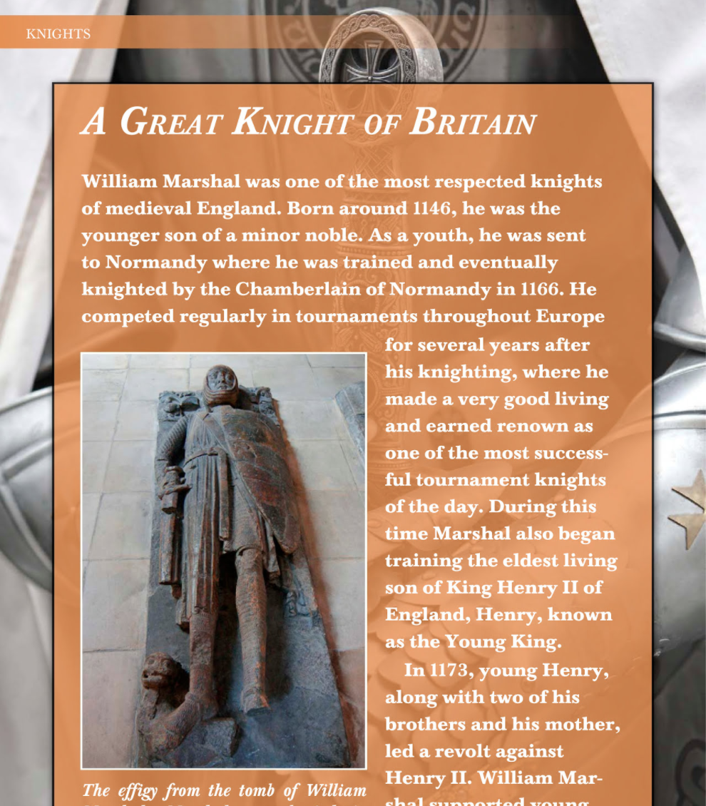 Children's book on The Templars