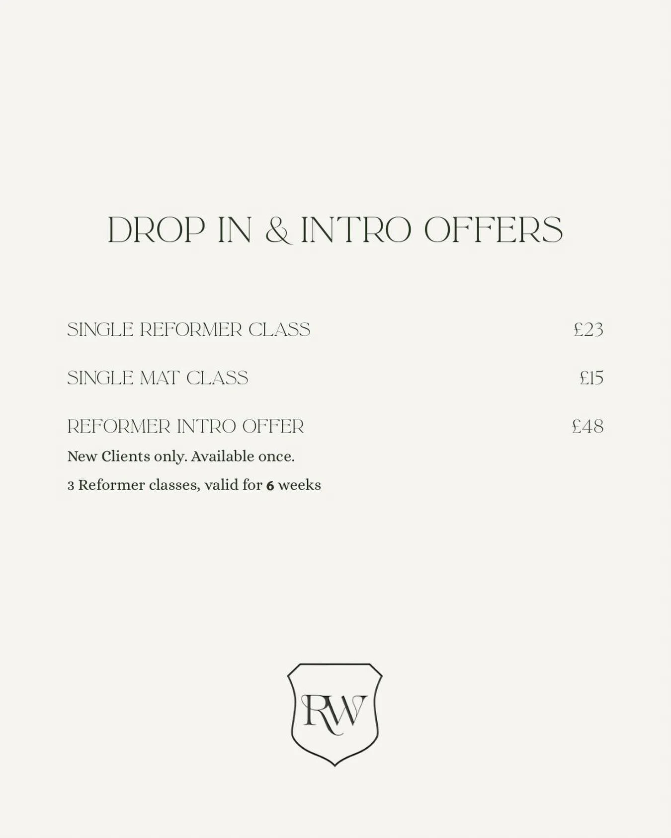 We&rsquo;re so grateful for how busy the studio has been recently, thank you for all your support.

Because classes are filling up quickly, we&rsquo;re extending our Intro Offer.
You&rsquo;ll now have 6 weeks instead of 3 weeks to use your 3 sessions