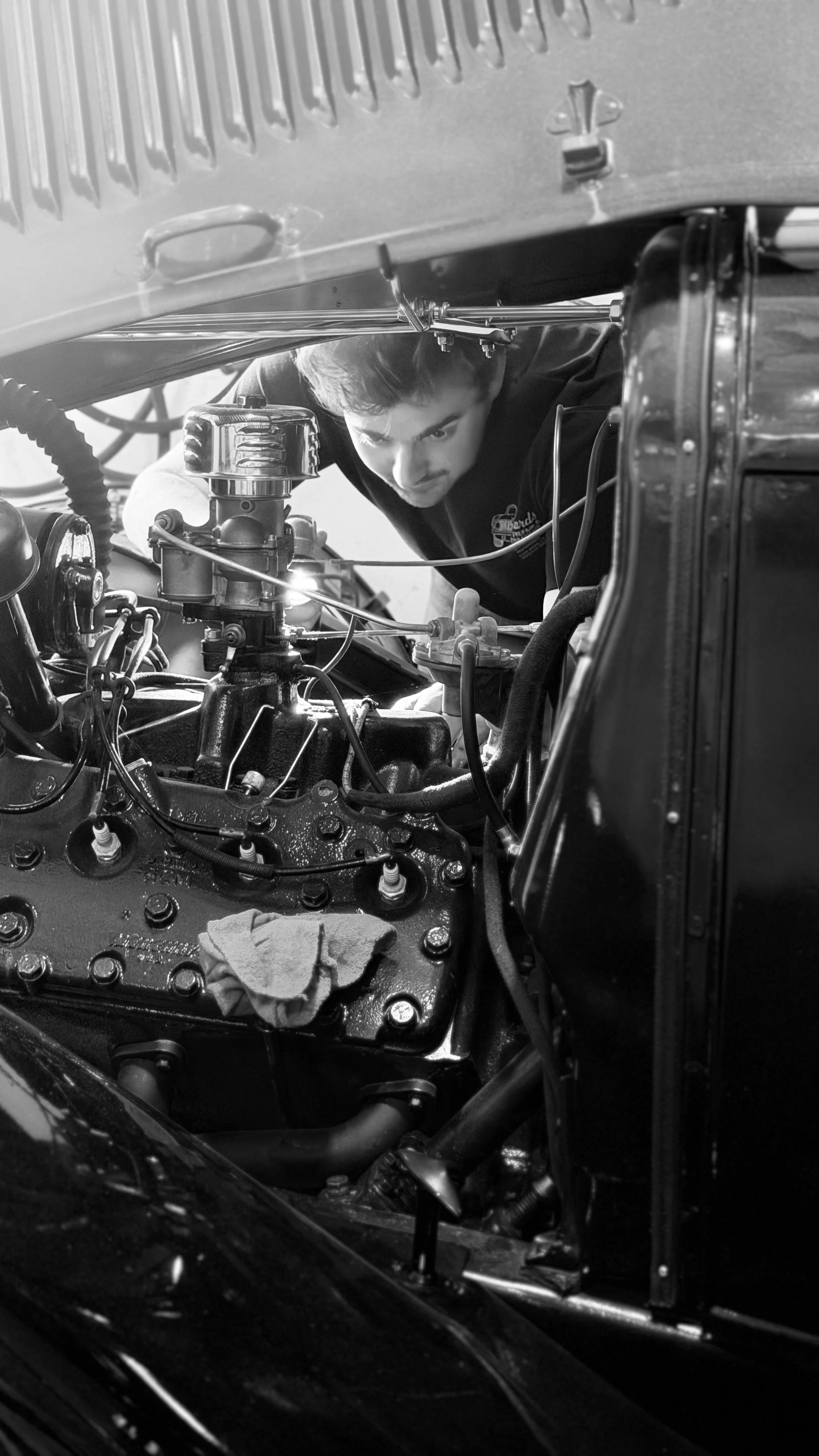 Rich owner of Richards Auto Repair and Restorations working in Deep River CT