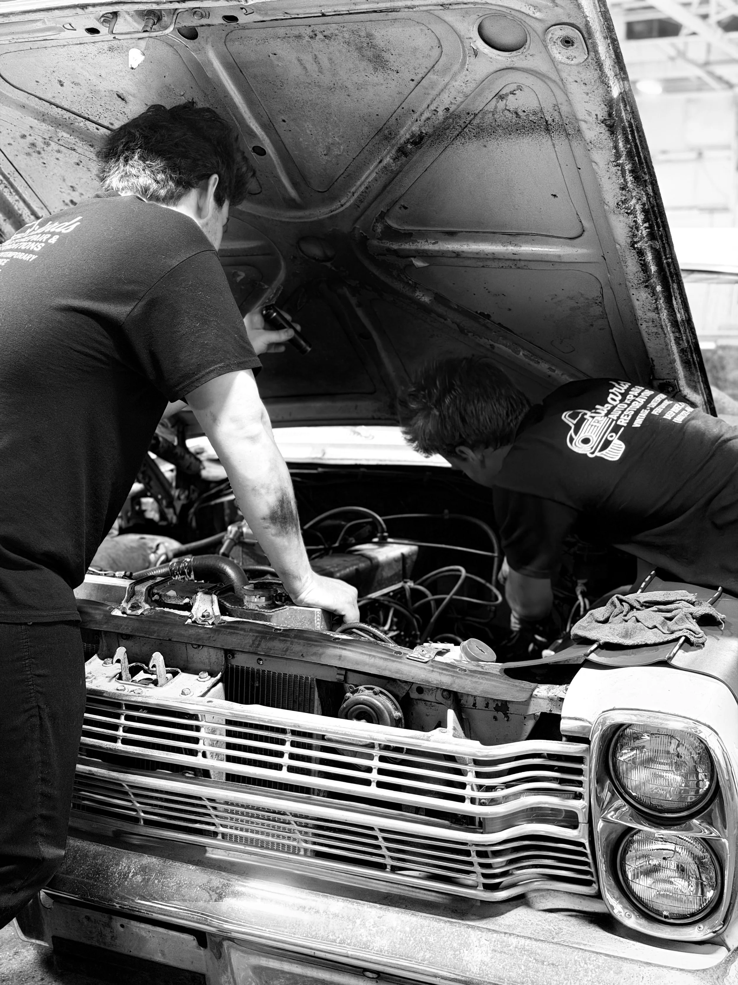 Rich and his team at Richards Auto Repair and  Restorations shop in Deep River CT