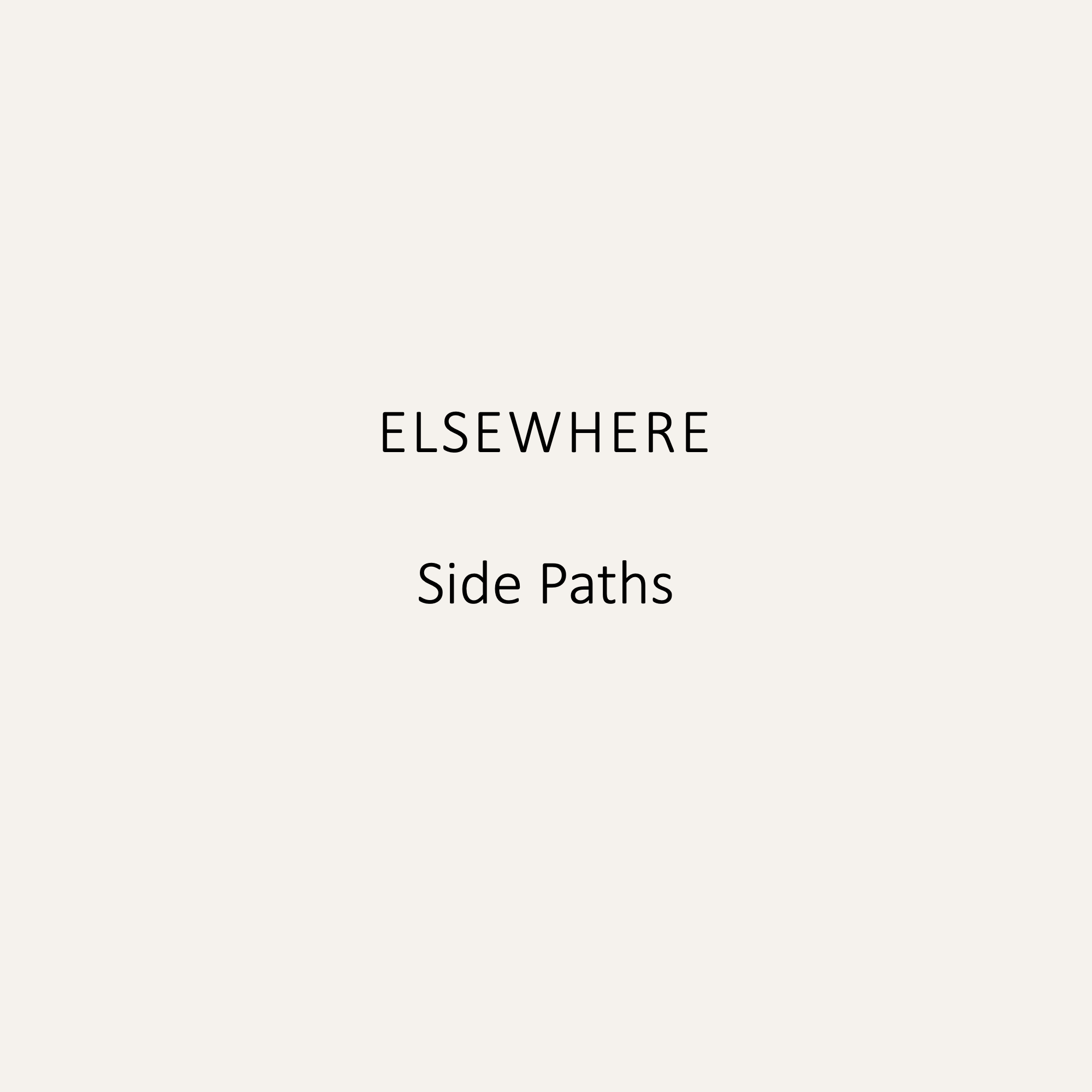 Elsewhere