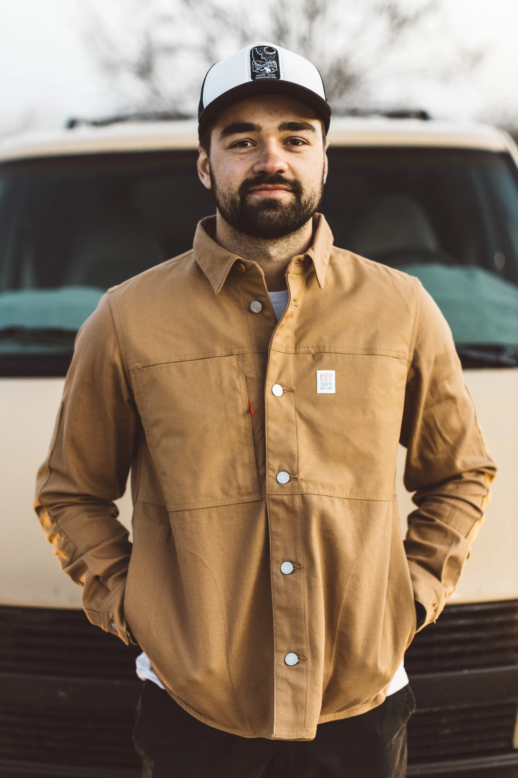 Boise branding photographer capturing lifestyle portraits of a creative entrepreneur in the Boise foothills