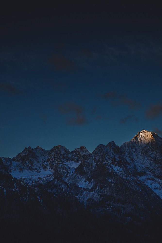 Branding photo of mountains in Idaho taken during a personal brand photography session.