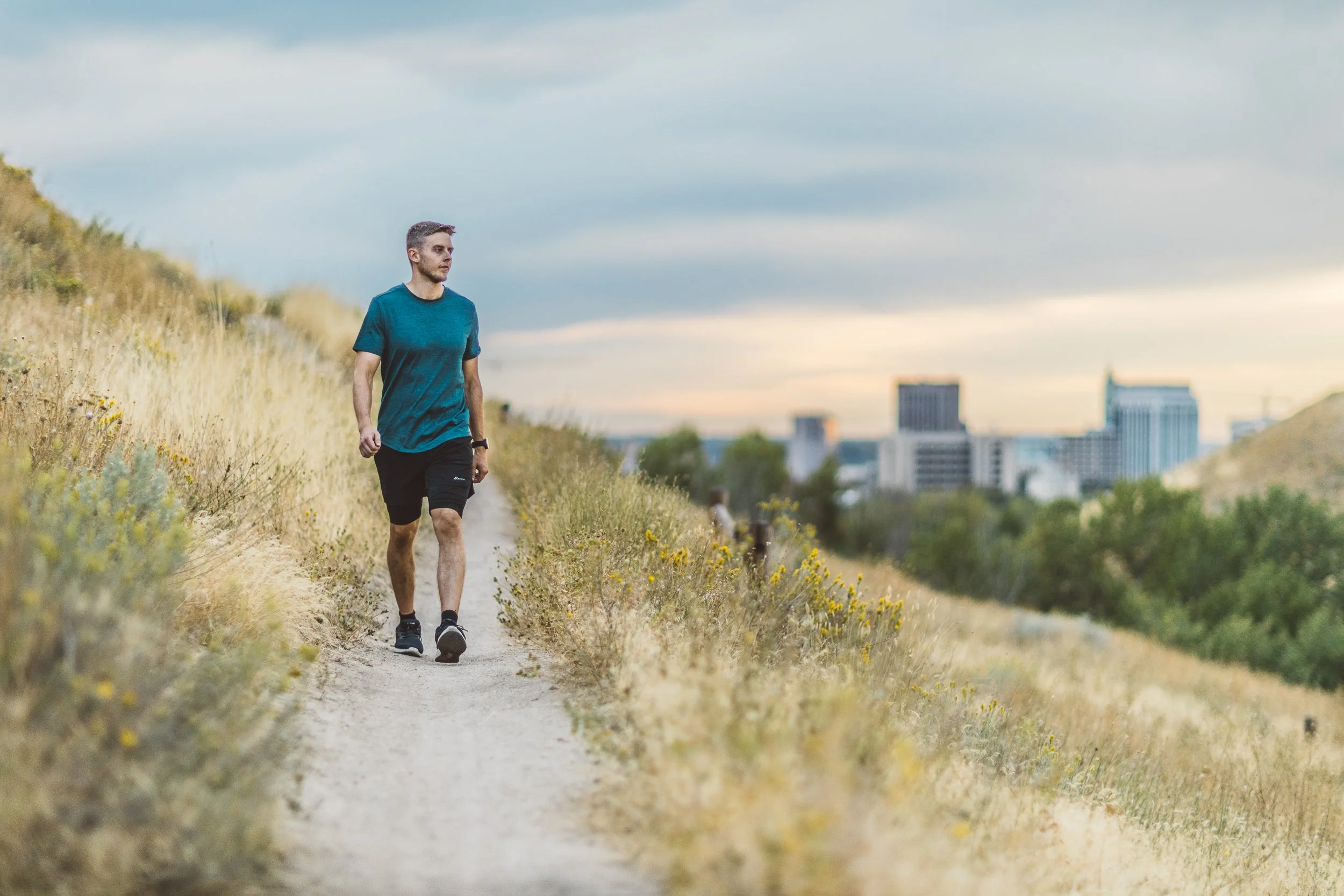 Outdoor lifestyle personal branding photography in the Boise Foothills designed for entrepreneurs and business owners seeking branding sessions in Boise Idaho