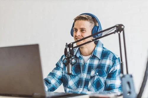 Branding photo of an entrepreneur during a personal brand photography session in a studio in downtown Boise, Idaho.