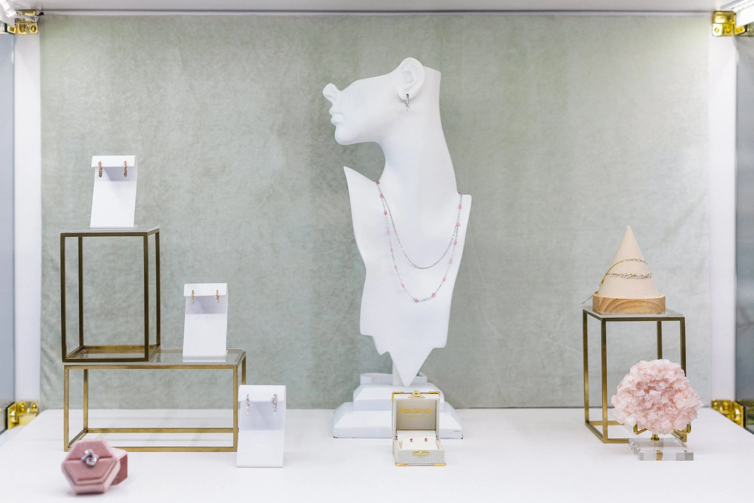 Interior branding photo of a jewelry store in downtown Boise