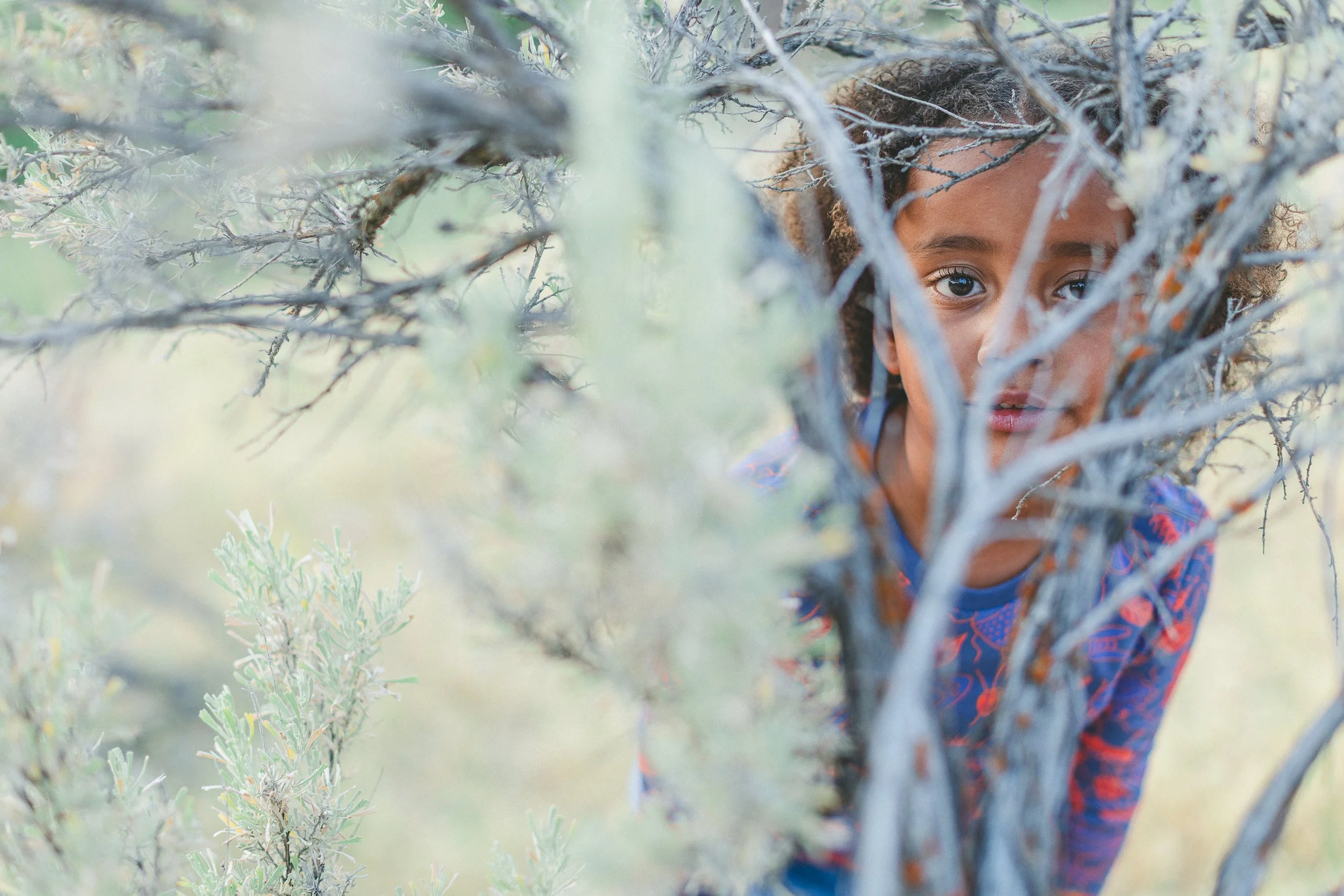 Outdoor brand photoshoot for a Boise children’s clothing business captured in natural scenery.