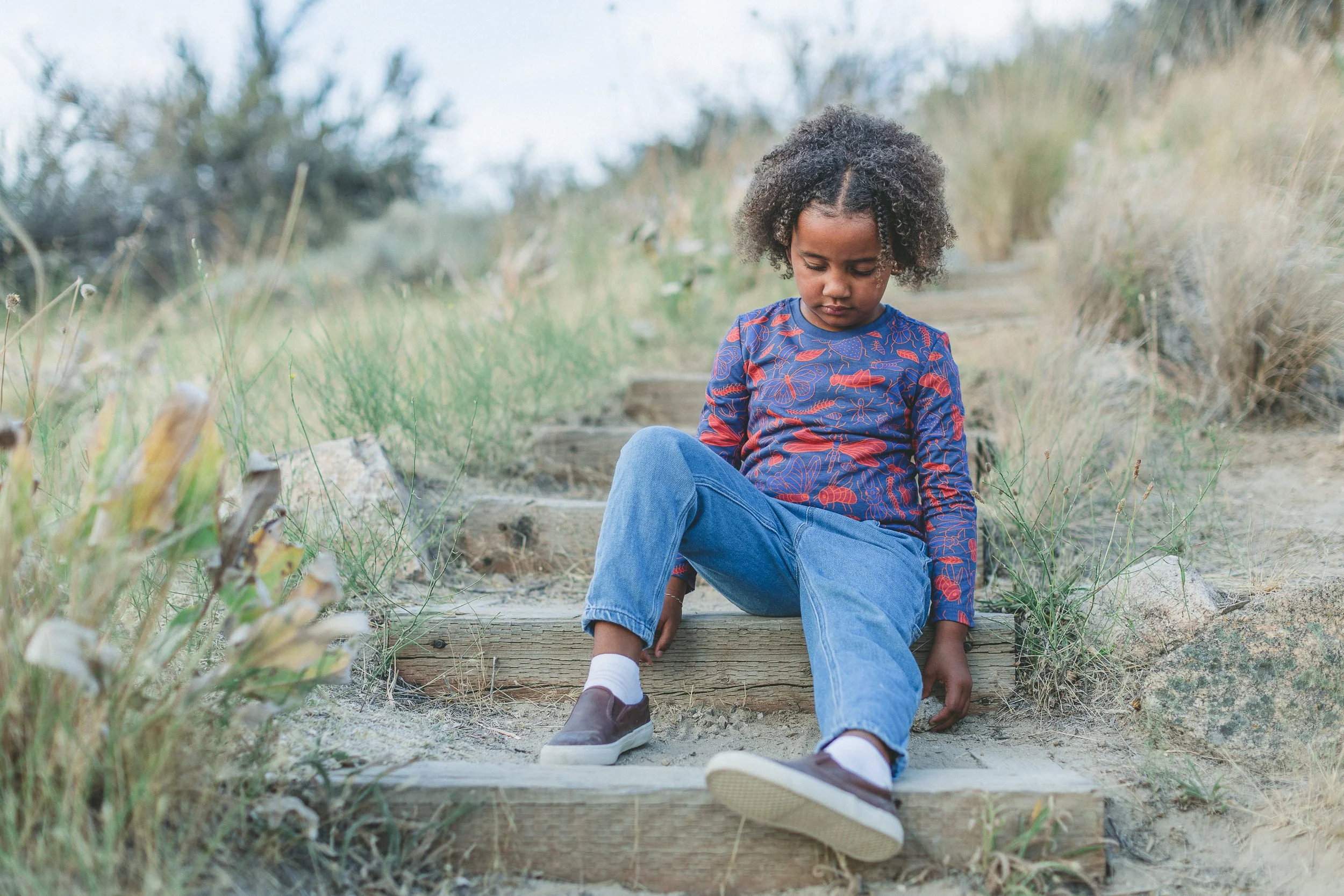 Outdoor marketing images created by a Boise branding photographer for a children’s clothing brand.