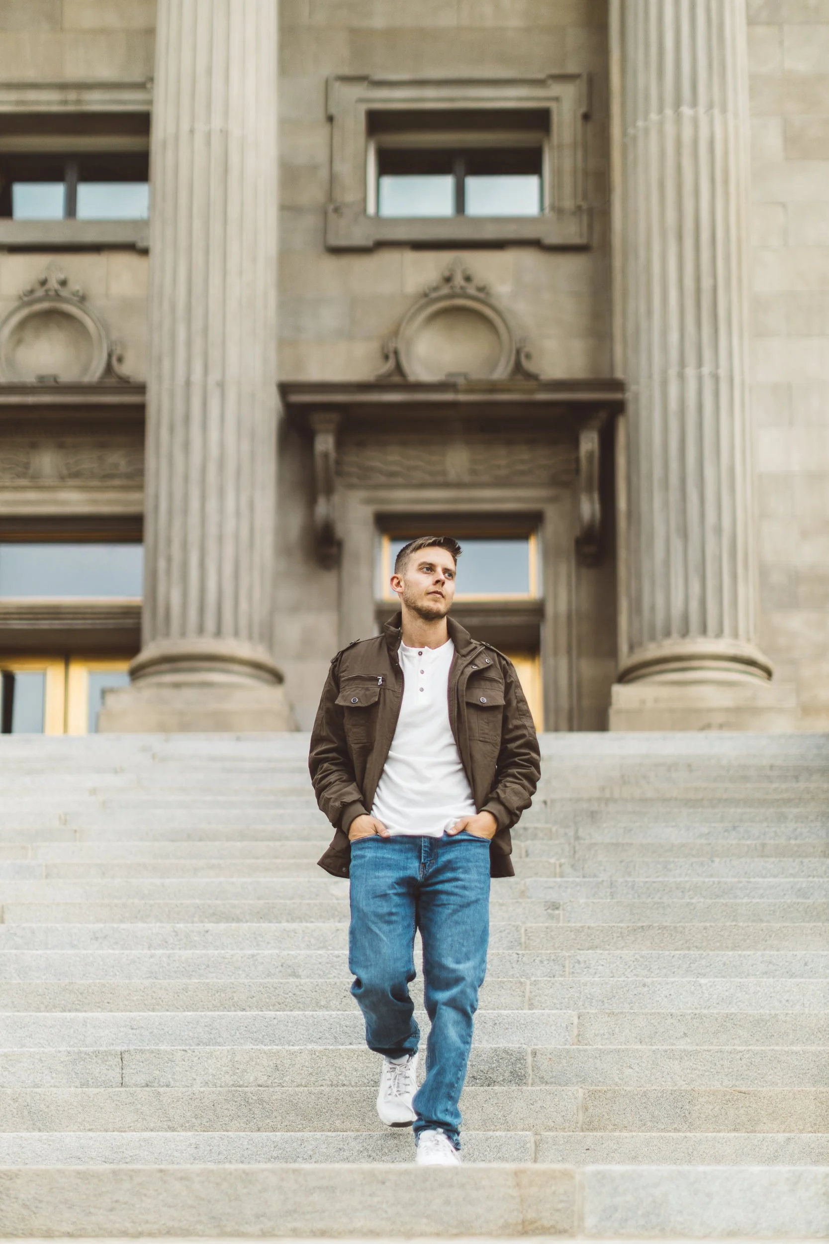 Entrepreneur personal branding photoshoot at the Idaho State Capitol in Boise, designed for business owners building a strong professional brand in Boise Idaho