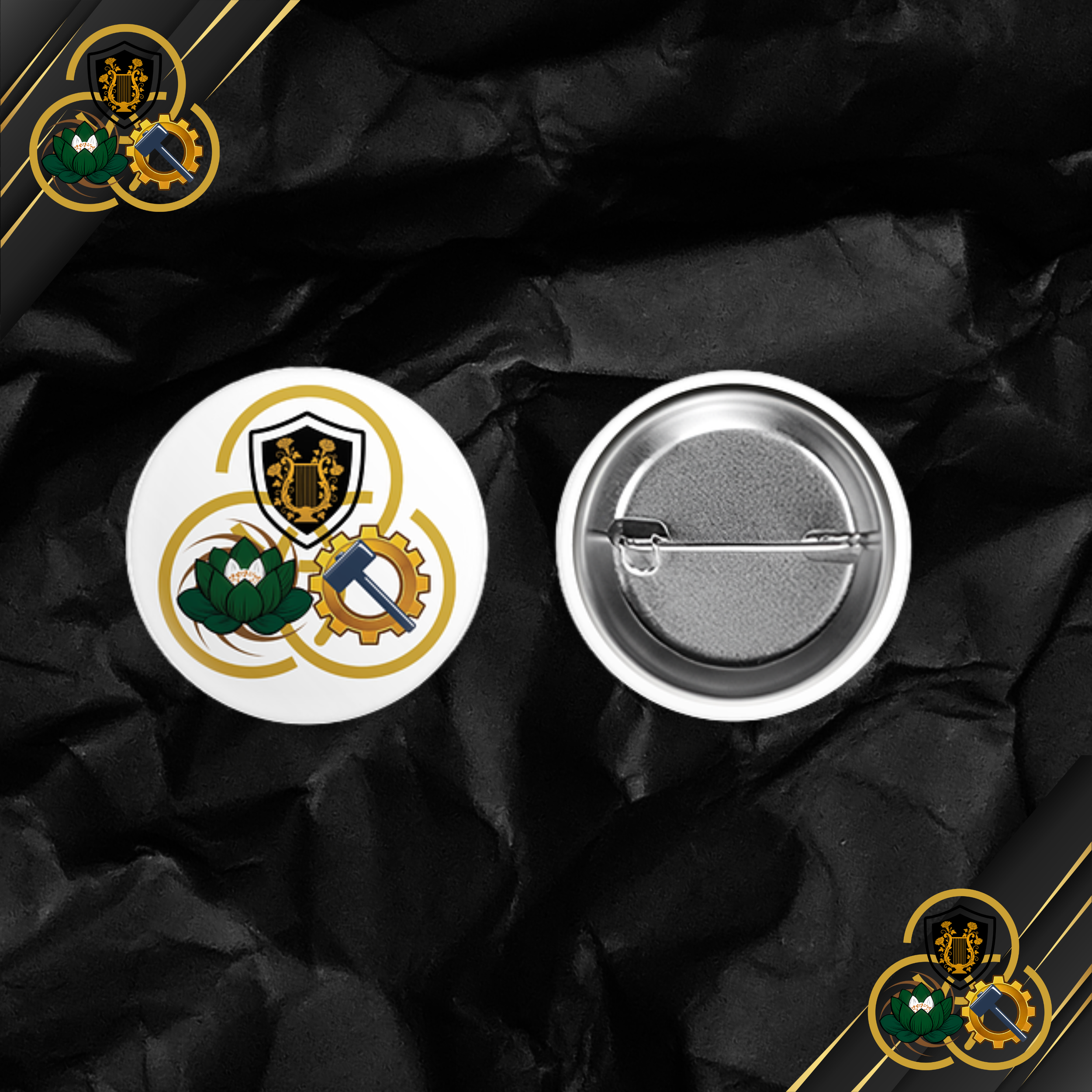 Dawnspire Academy Round Button Pin
