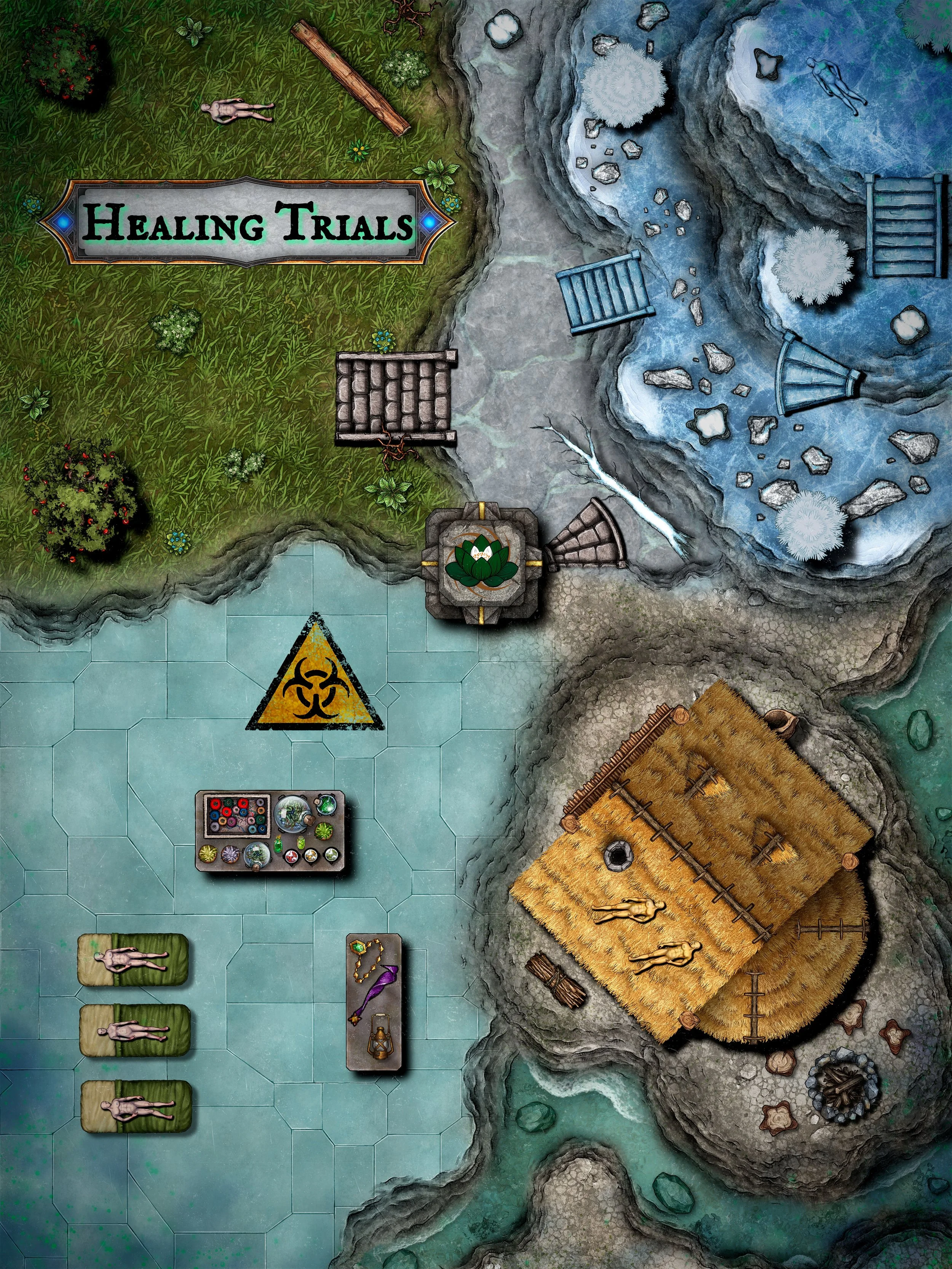 Book 1 Healing Trials | Where House Naturae upper-years test their weaves against the chaos unleashed by Professor Winters, on the constructs created by technomancy students of House Artificium.