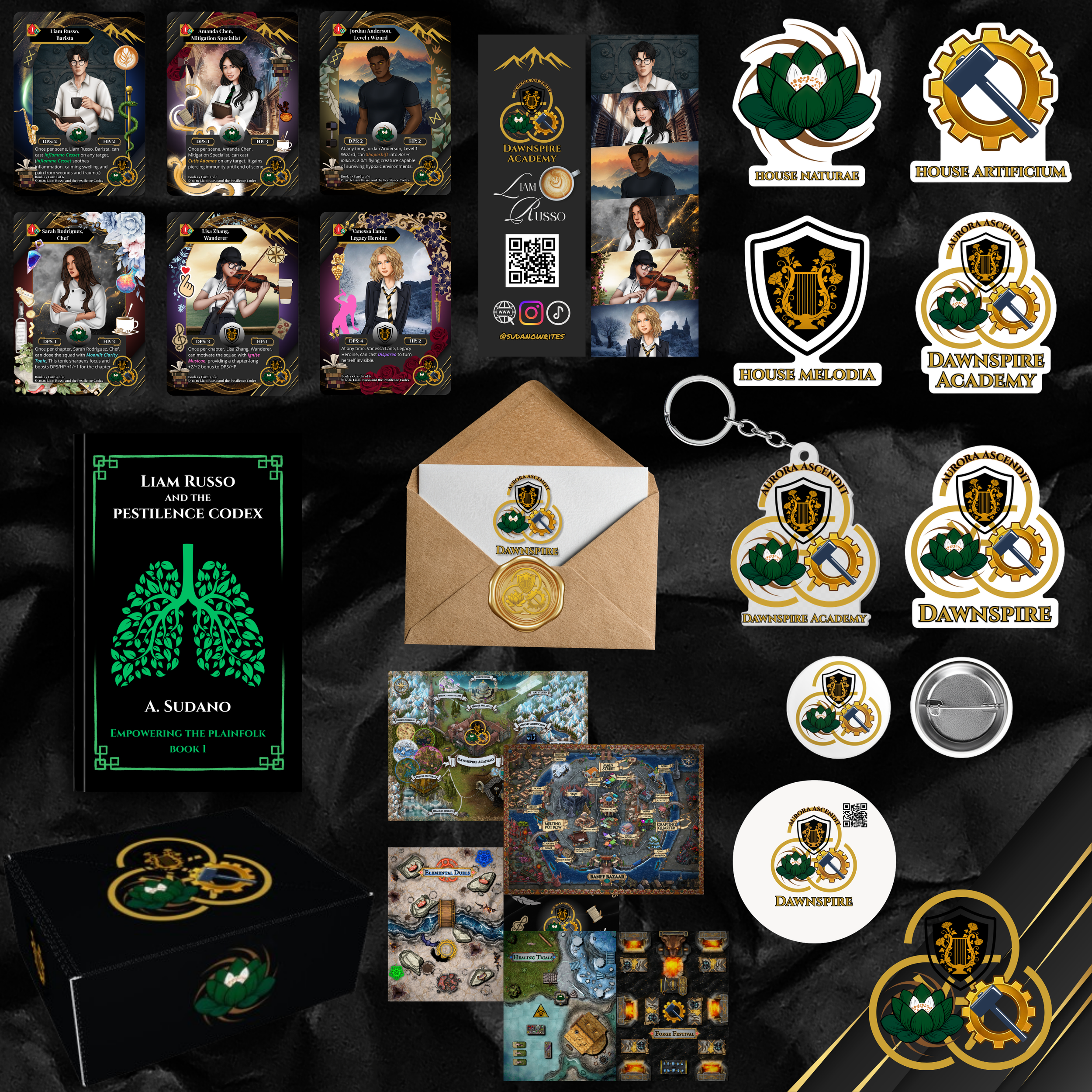 Dawnspire Academy Full Immersion PR Box - Indie Author Supporter Hardcover Edition