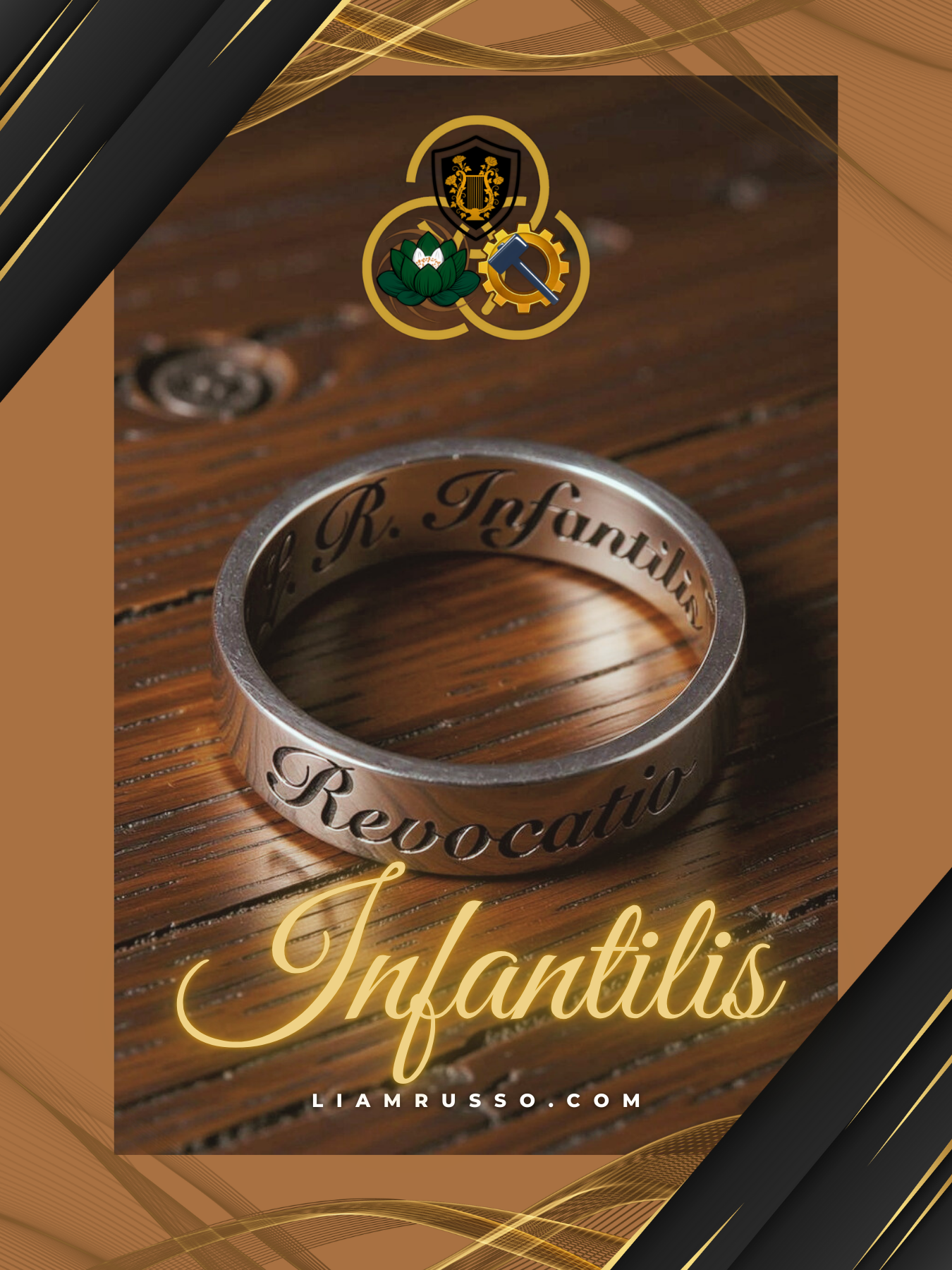 Infantilis ~  A legendary bloodbound casting ring, forged from simple stainless steel, a single drop of the wearer's blood, and the three sacred runes: Inf (infinite durability), En (energy concentration), and Tel (teleport return). Once awakened wit