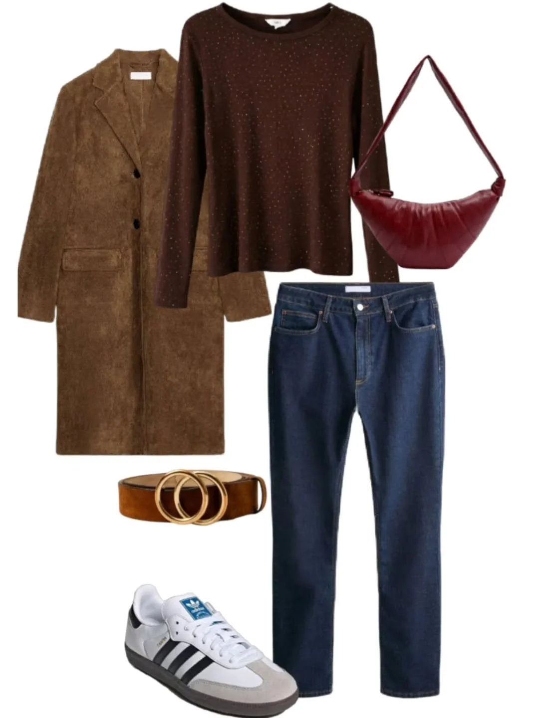 School run, tiredness and luteal phase kind of look.

Pass the coffee.
And yes the shoes don't go.. but, I am in the luteal phase, should I really care?

☕ The Mood
Tired. Grounded. Protective.
Low bandwidth. Low tolerance for friction.
This outfit r