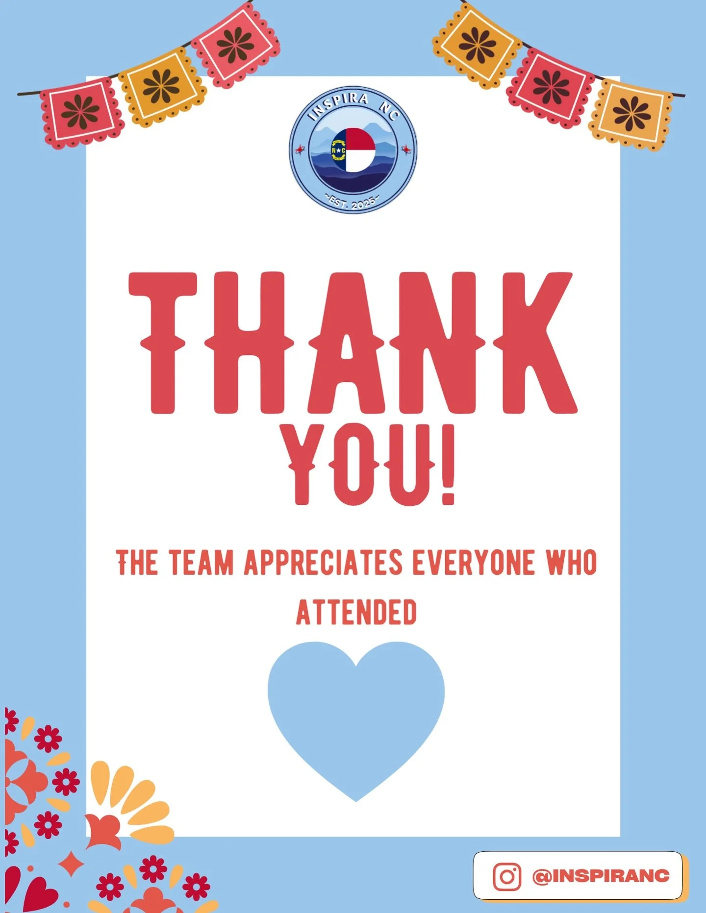 Thank you all so much for attending today 🩵🩵

#inspiranc #northcarolina #latino #fyp #trending